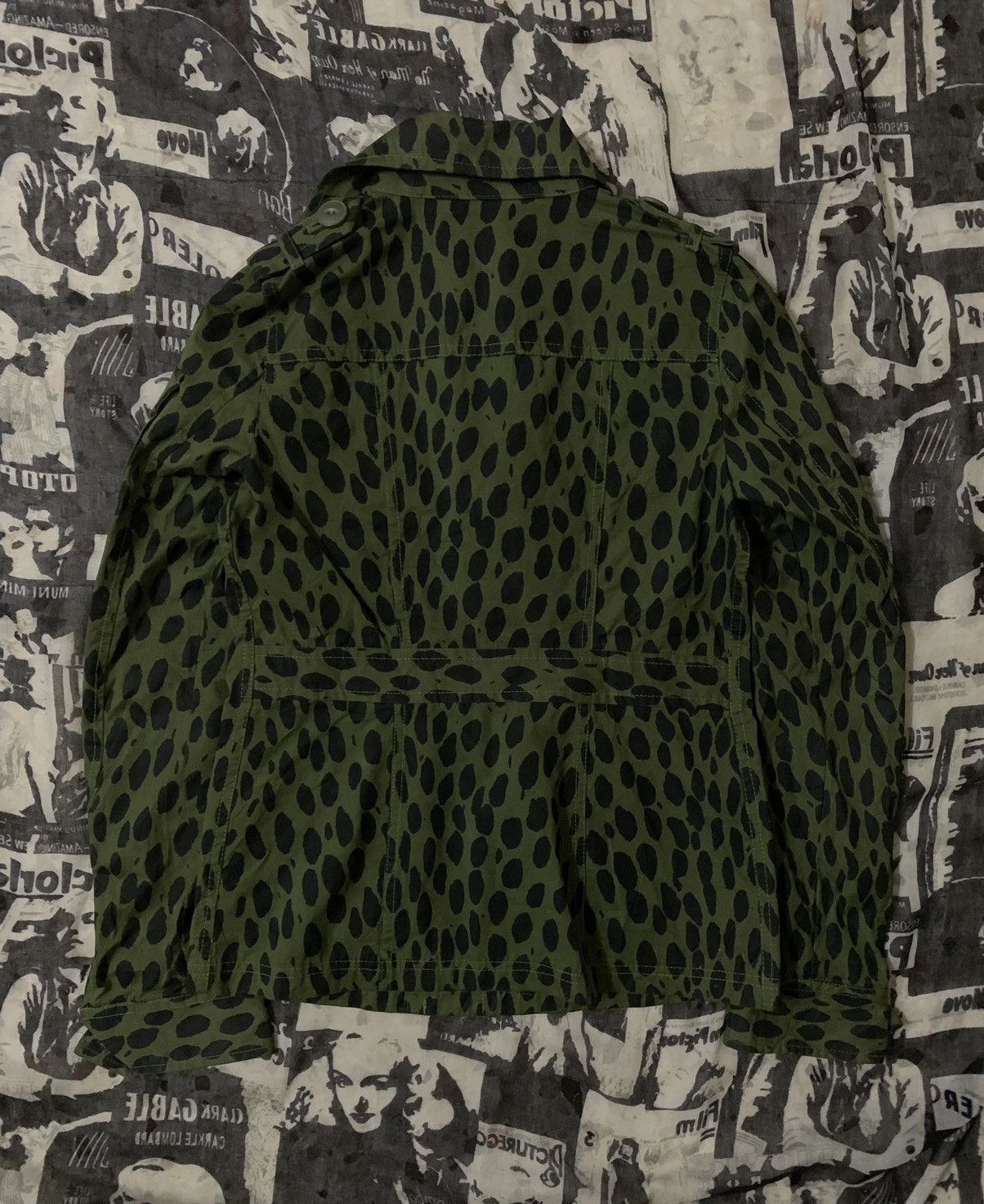 SLY Japanese Sly Glamour Leopard Military Jacket Size XS / US 0-2 / IT 36-38 - 3 Thumbnail