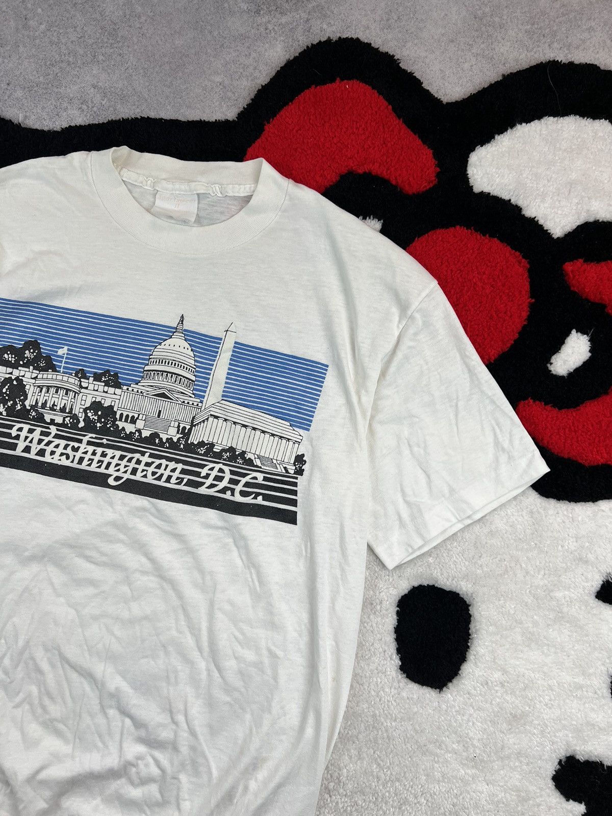 Vintage Vintage 90s USA Washington DC Faded Single Stitch Y2K Tee Size US M / EU 48-50 / 2 - 3 Thumbnail