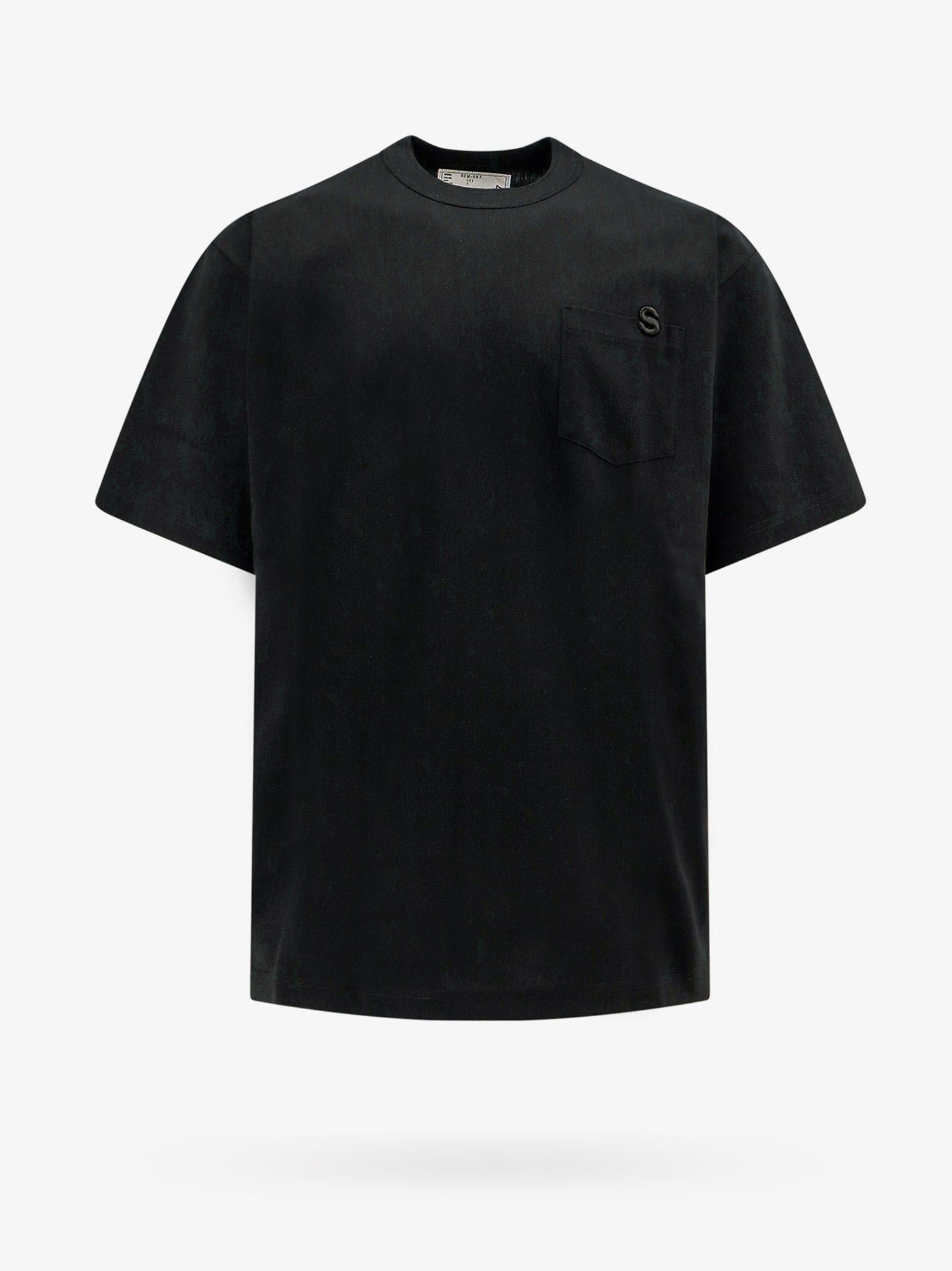 image of Sacai T-Shirt Man Black T-Shirts, Men's (Size Medium)
