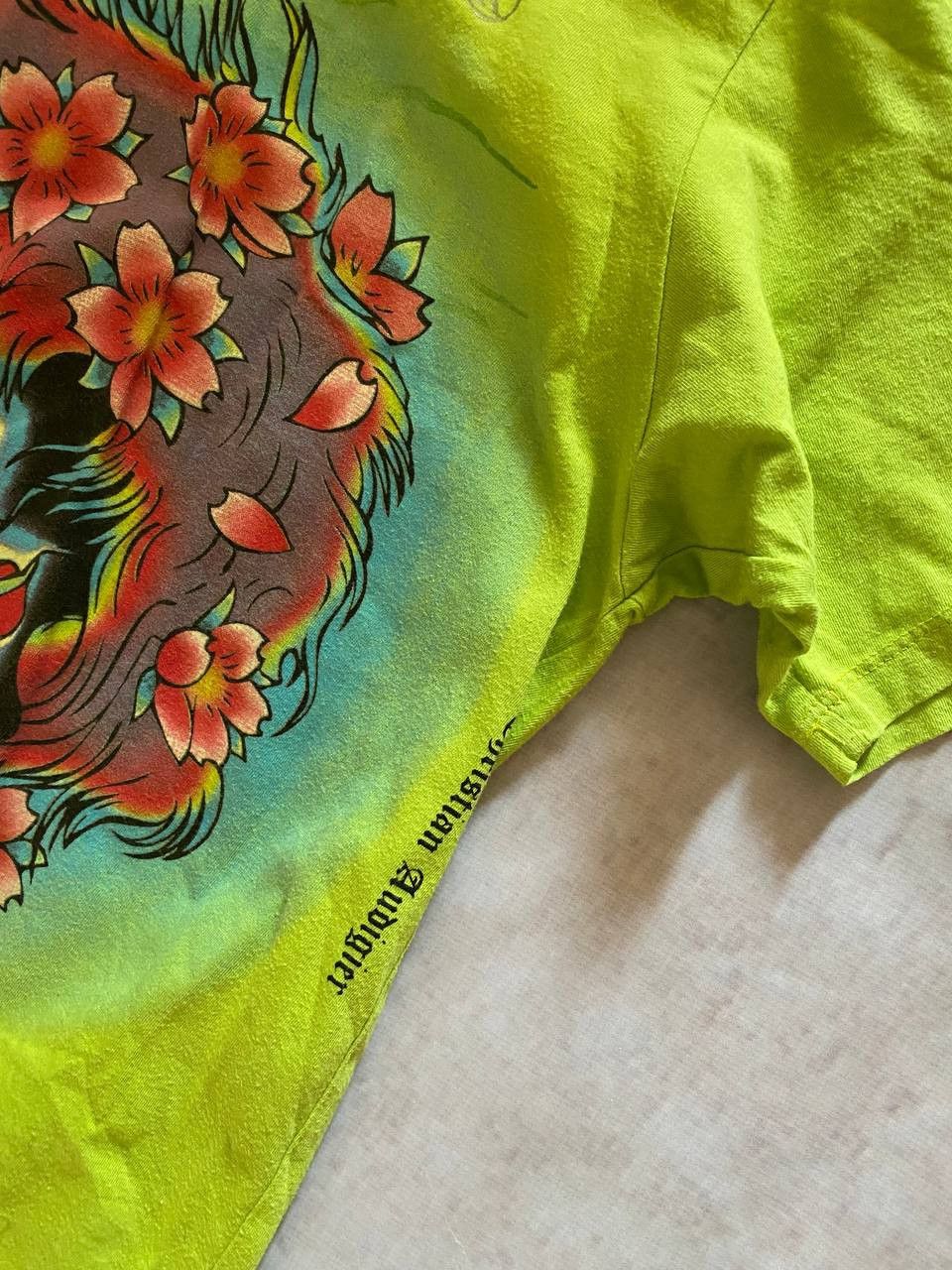Christian Audigier × Ed Hardy × Vintage Crazy Vintage Y2K Ed Hardy T Shirt Skull Goth tiger USA Size US L / EU 52-54 / 3 - 3 Thumbnail