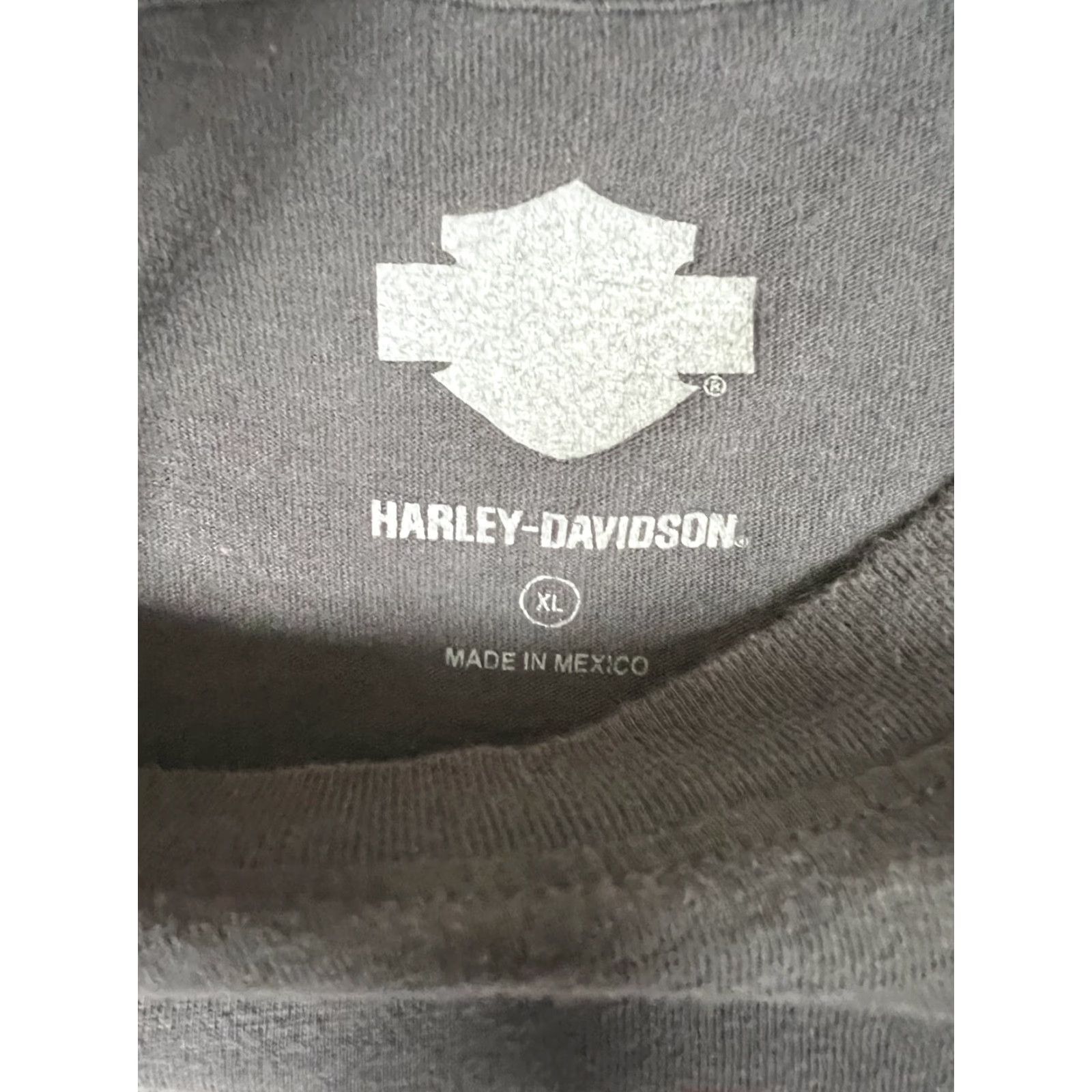 Harley Davidson VINTAGE Harley-Davidson T-Shirt Size L/XL Gray Live The Legend Skull Pirate Men Short Sleeve Crew Neck 90s Biker Motorcycle Graphic Print Double-Sided Size US L / EU 52-54 / 3 - 6 Thumbnail