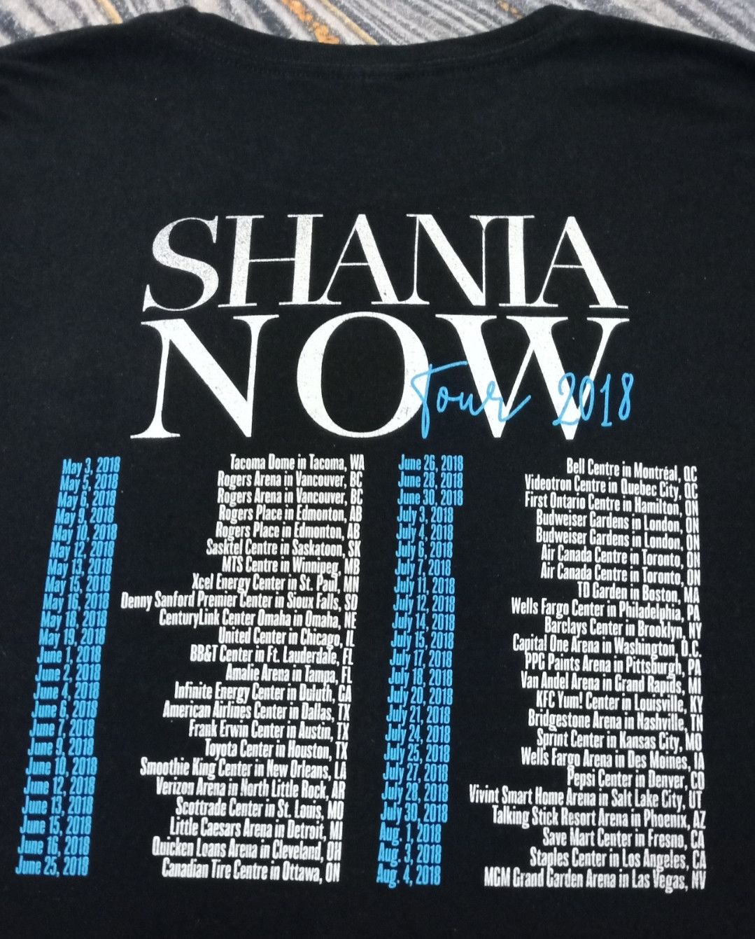 Band Tees Shania Twain : Shania Now Tour 2018 T-shirt Size US XL / EU 56 / 4 - 14 Thumbnail