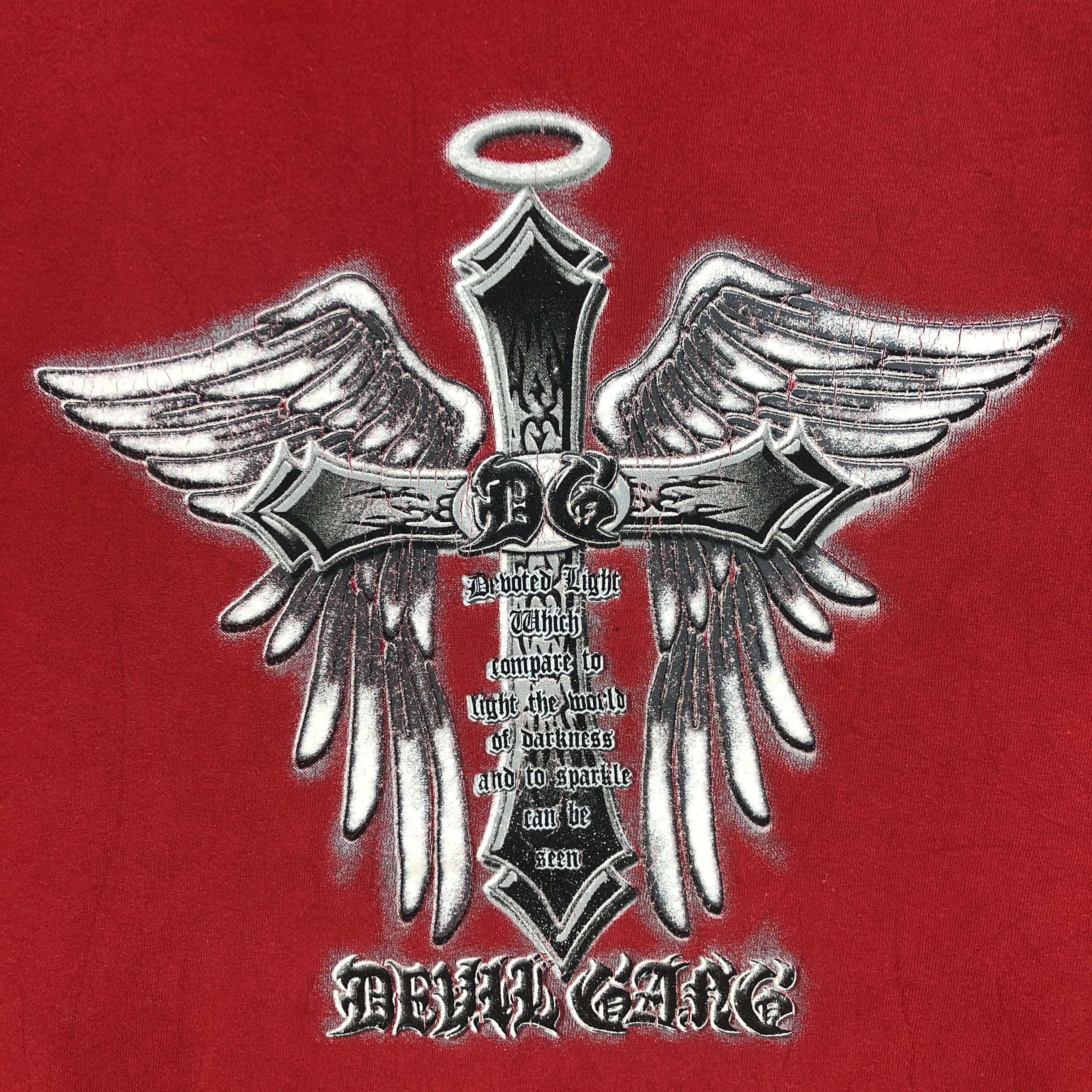 Japanese Brand × Vintage Vintage Y2K Devil Gang Hoodie Sweater Hip Hop Sweatshirt Size US XXL / EU 58 / 5 - 15 Thumbnail