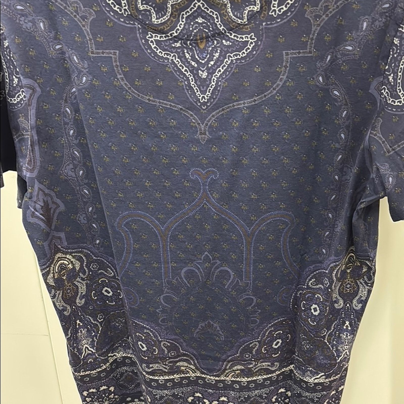 Etro NWT Etro Blue and Purple Paisley Shirt Top Size S Size S / US 4 / IT 40 - 9 Thumbnail