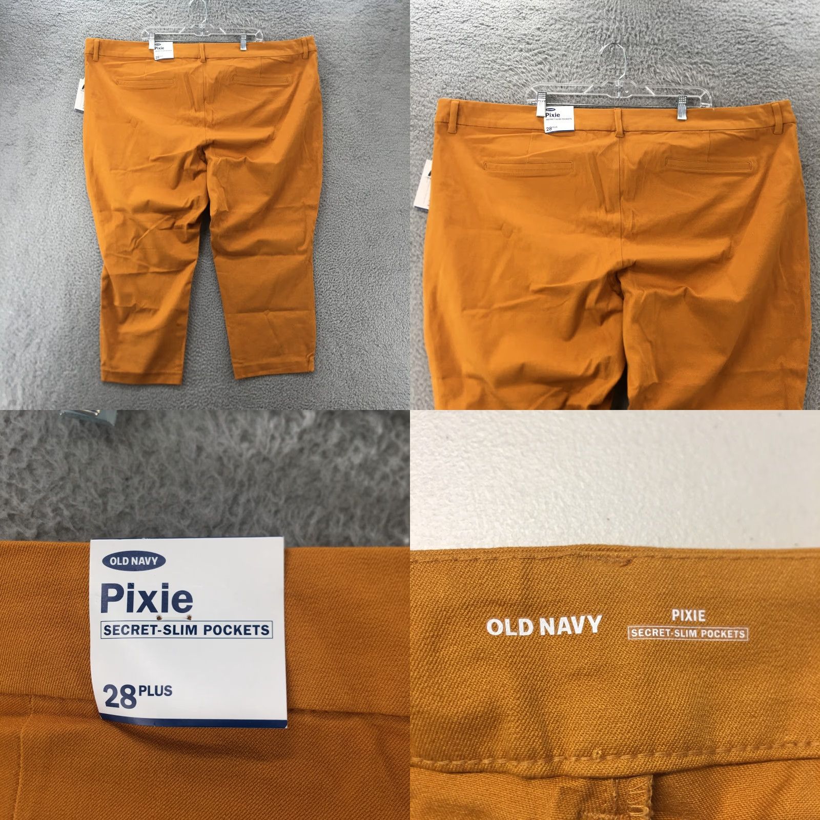 Old Navy Old Navy Pixie Cropped Ankle Pants Womens 28 Plus Mustard Yellow Zip Fly NEW Size 28" / US 6 / IT 42 - 9 Thumbnail