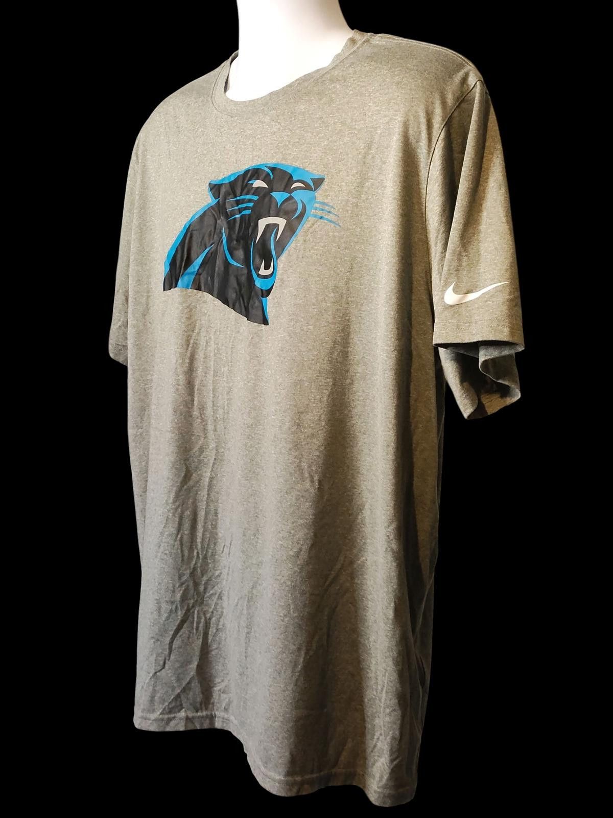 Nike Nike Carolina Panthers Logo T-Shirt Size US XXL / EU 58 / 5 - 5 Thumbnail