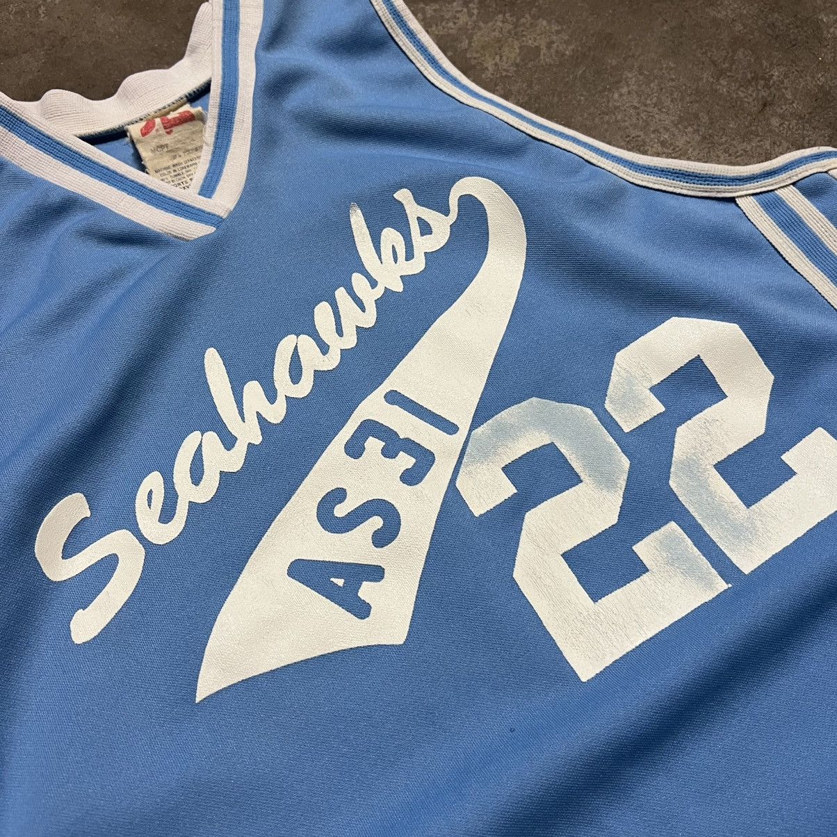 Vintage Vintage 80s Sports Belle Basketball Jersey UNC Blue USA Size US M / EU 48-50 / 2 - 4 Thumbnail
