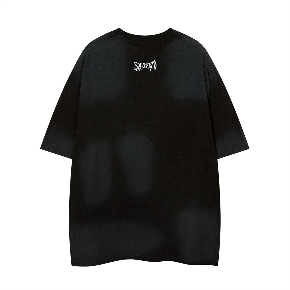 Vintage Men's casual street letter distressed tie-dye T-shirt Size US M / EU 48-50 / 2 - 2 Thumbnail