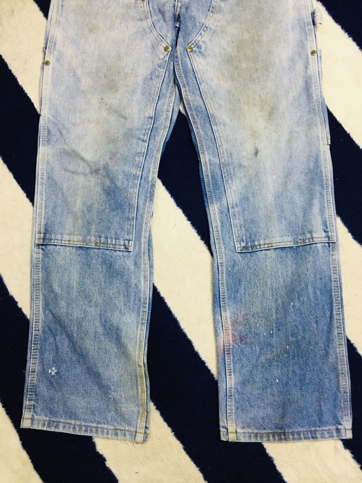 Other Key Carpenter Double Knee Dirty Distressed Jeans (17) Size US 30 / EU 46 - 3 Thumbnail