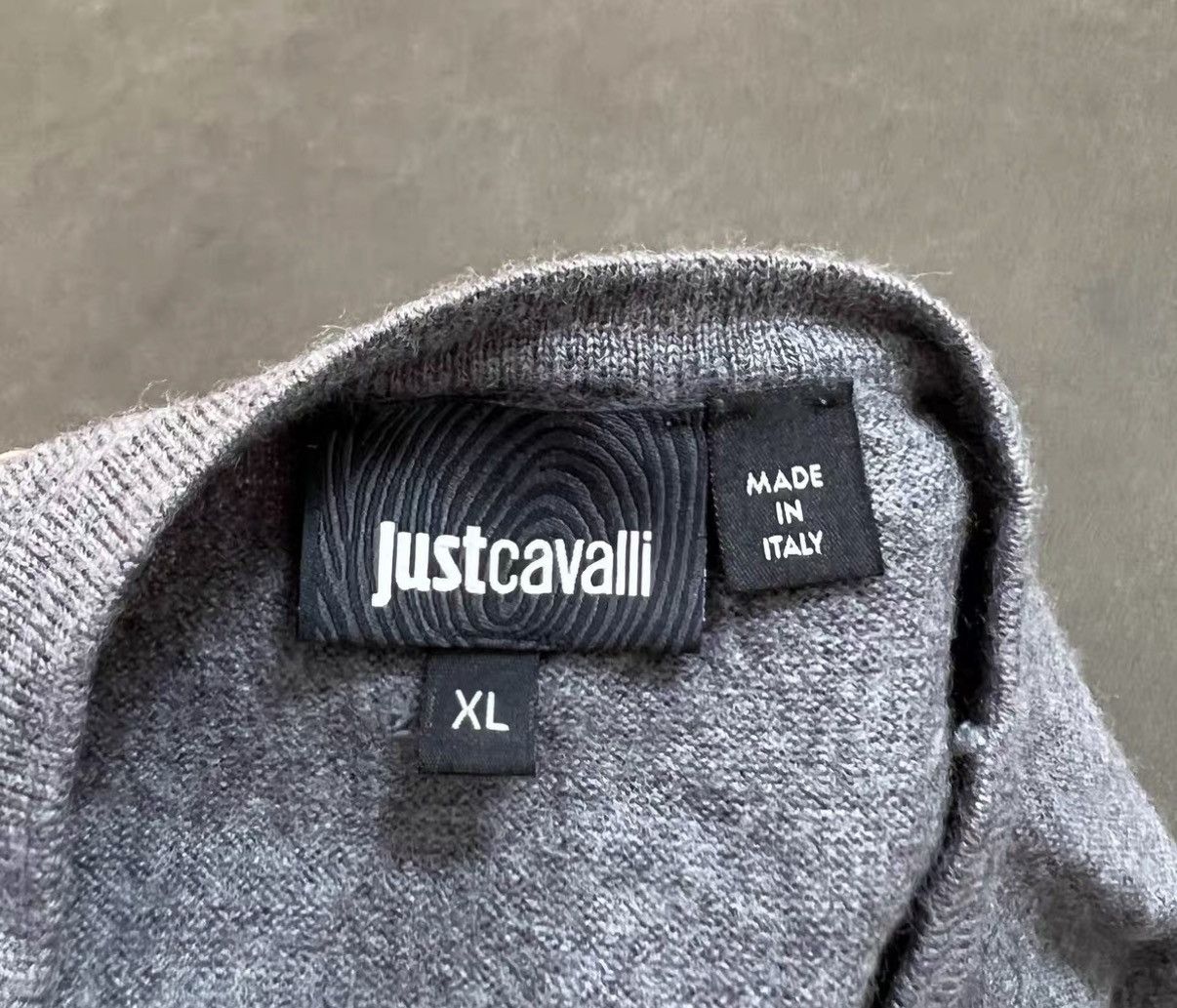 Just Cavalli JUST CAVALLI Eagle Face Print Wool Sweater J16 Size US XL / EU 56 / 4 - 5 Thumbnail