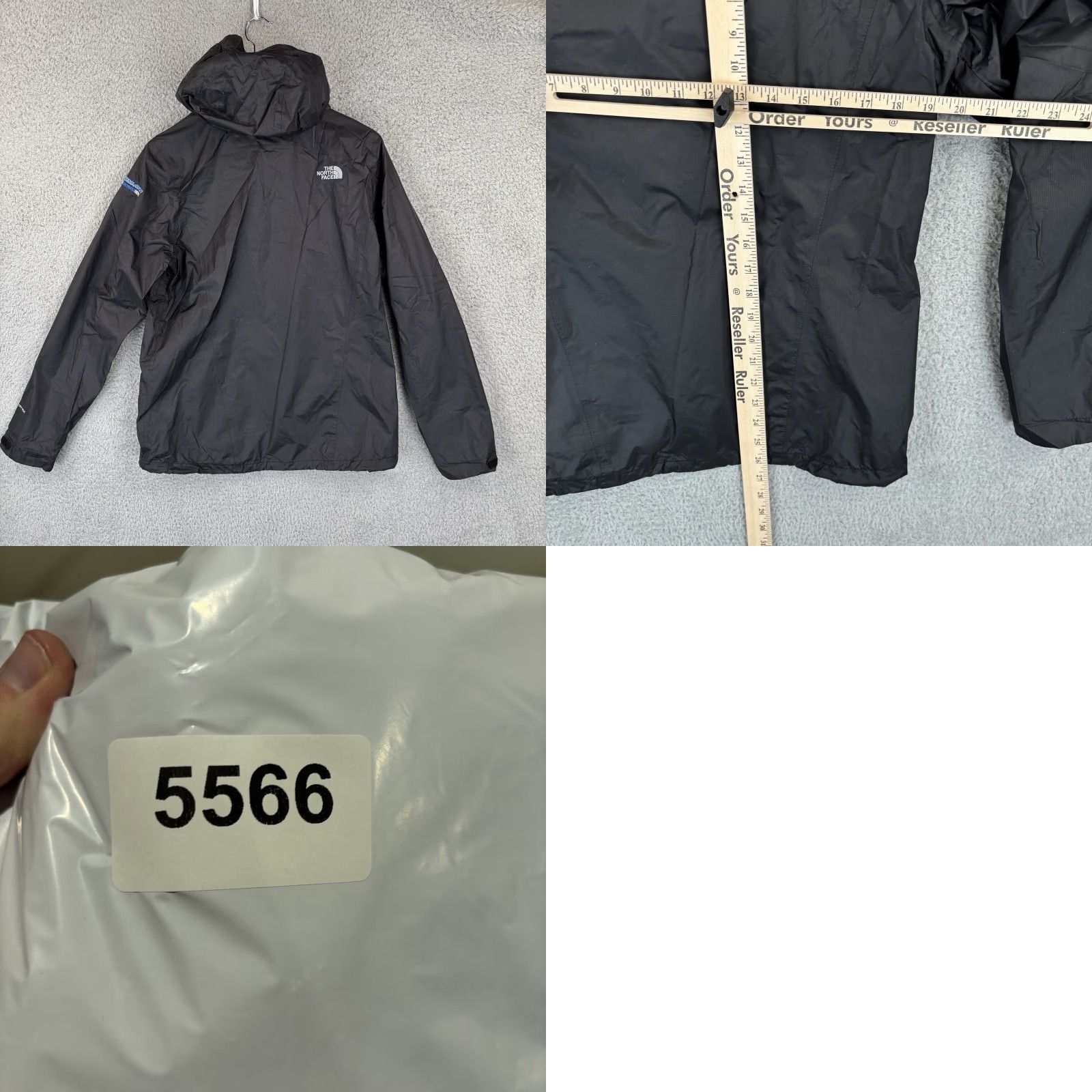 The North Face VINTAGE: The North Face Rain Coat Jacket Womens M Black Waterproof Lightweight Packable Hooded Logo Size M / US 6-8 / IT 42-44 - 8 Thumbnail