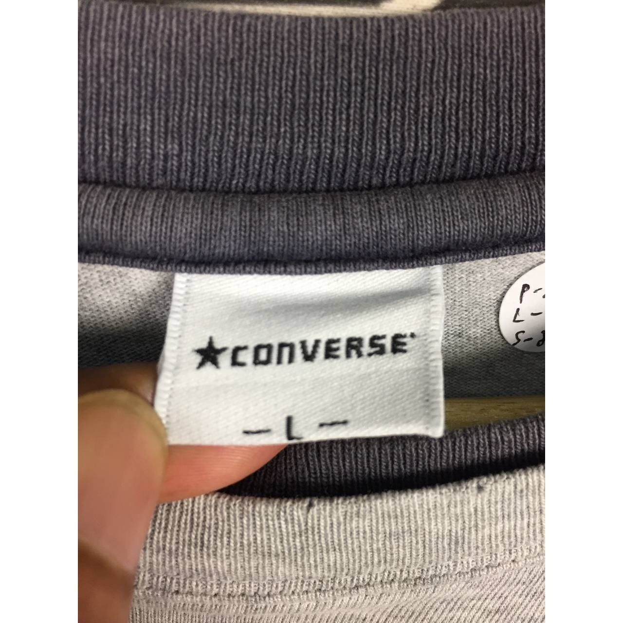 Converse Converse All Star Spell Out Logo Long Sleeve Tee Size US L / EU 52-54 / 3 - 15 Thumbnail