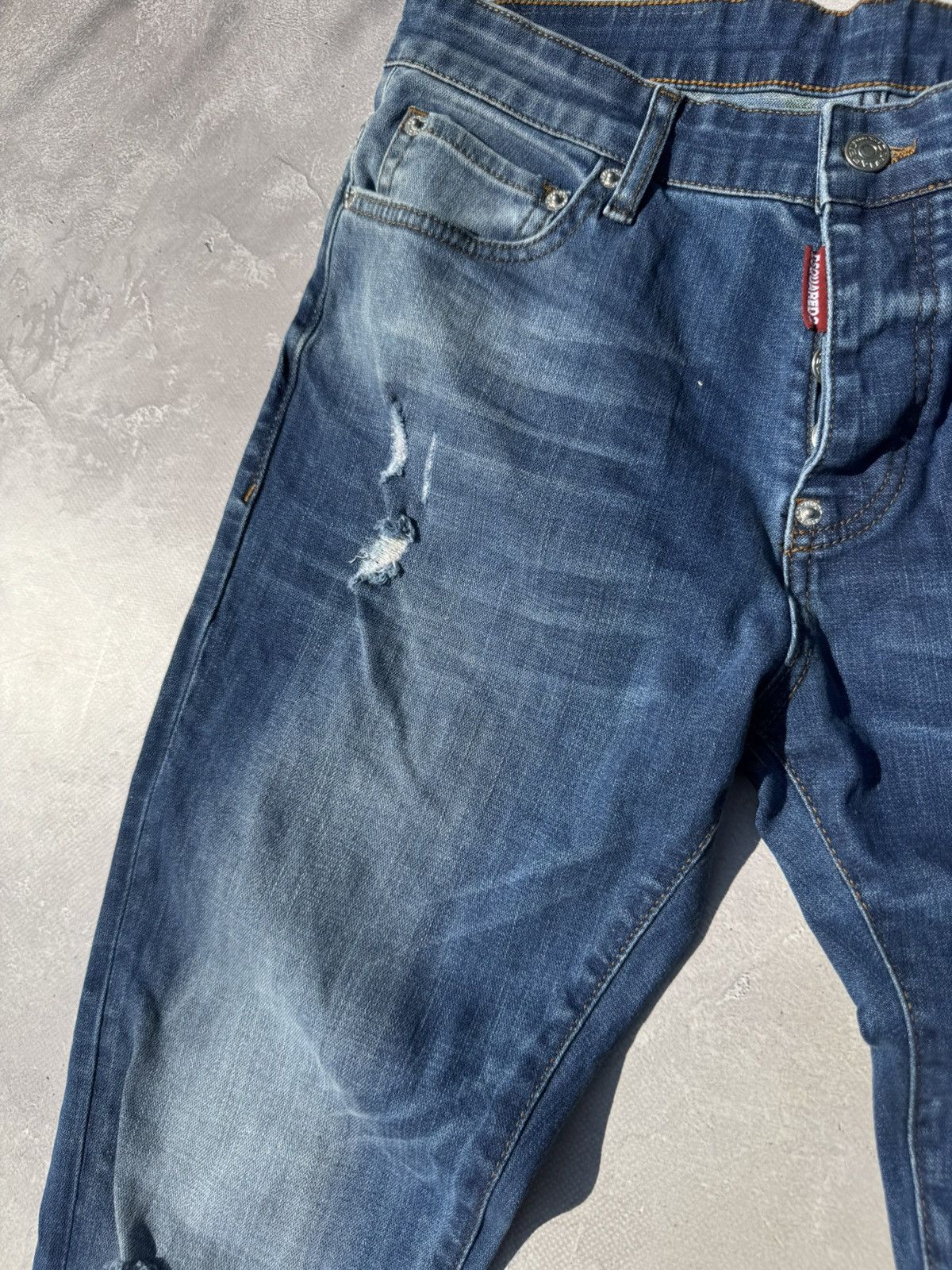 Dsquared2 Dsquared2 Distressed Effect Y2k Slim Fit Men's Jeans Size US 32 / EU 48 - 7 Thumbnail