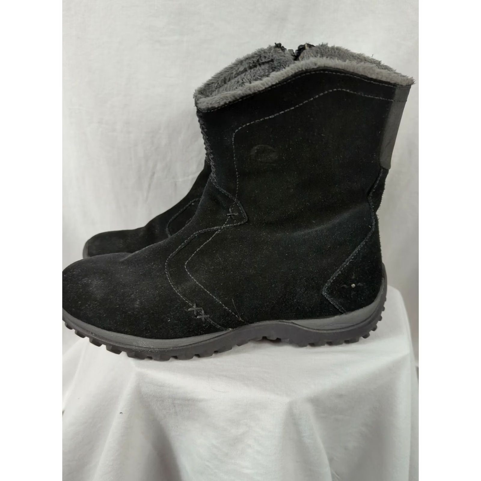 SOREL Sorel Boots Womens 8.5 Black Suede Side Zip NL1480-010 Winter Shearling Mid-Calf Waterproof Thinsulate Comfort Cushioned Pattern: Solid Size US 9 / IT 39 - 6 Thumbnail