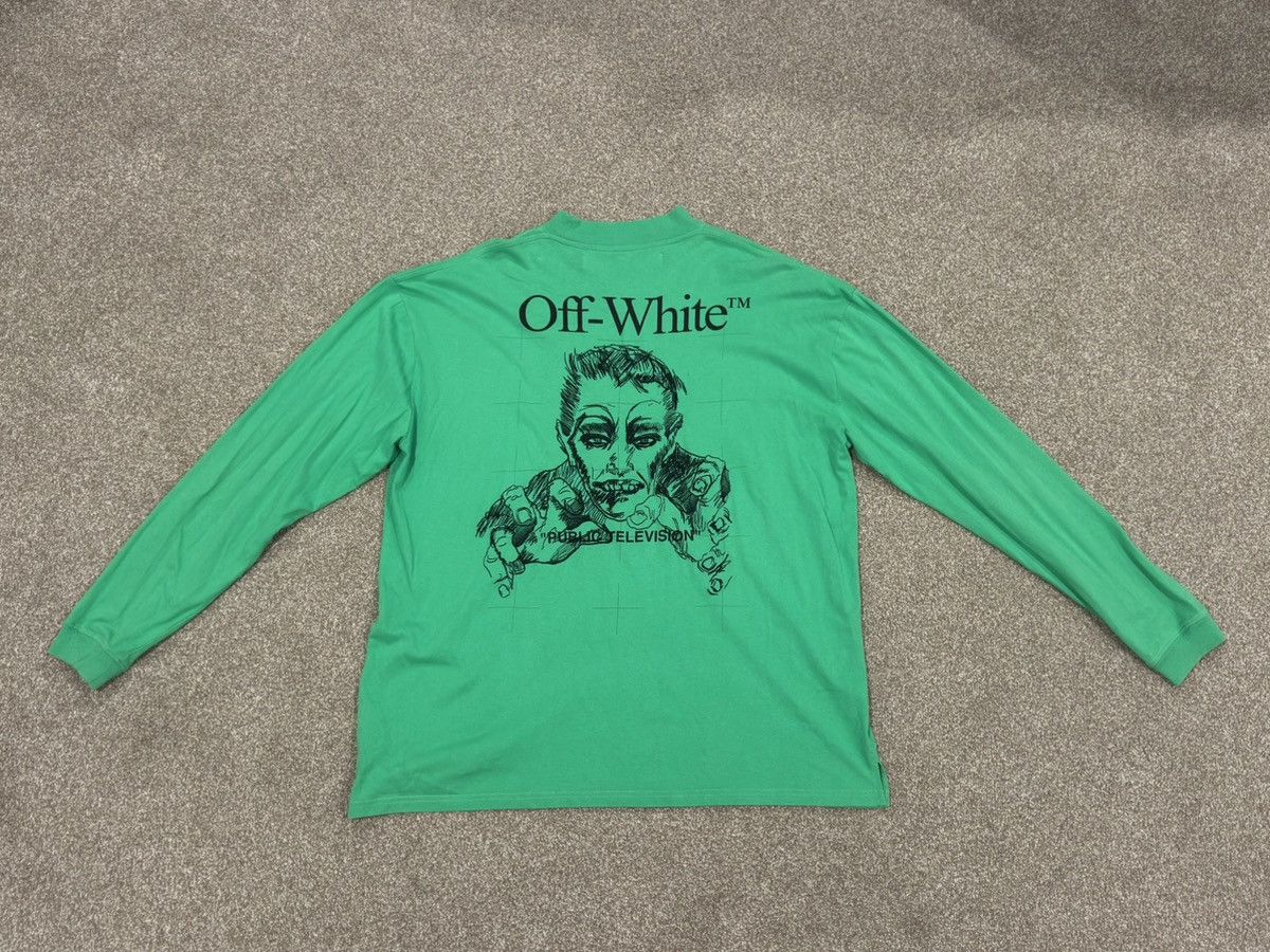 Off-White OFF-WHITE PUBLIC TELEVISION LONG SLEEVE Size US M / EU 48-50 / 2 - 2 Thumbnail