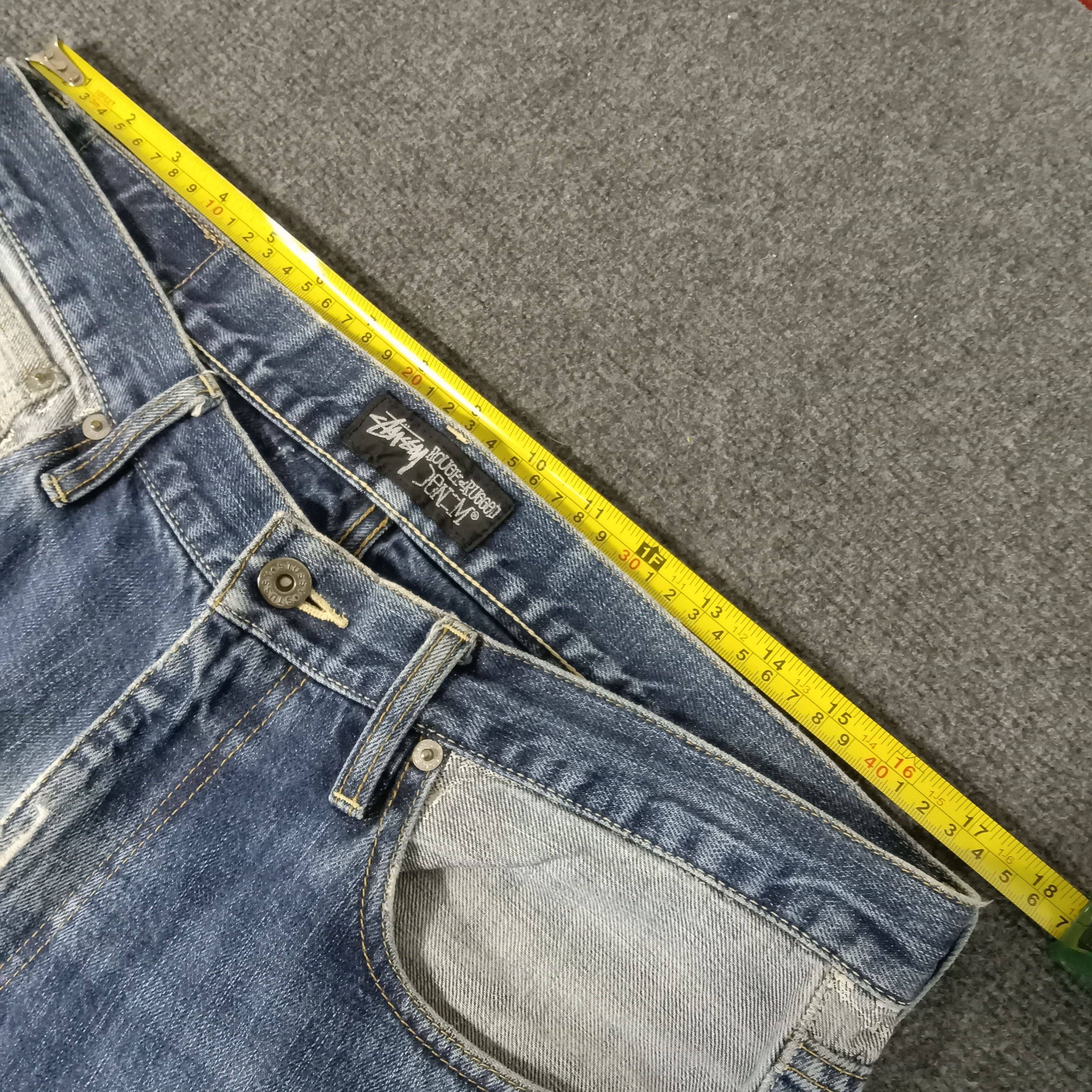 Stussy × Vintage Stussy American Streetwear Style Distressed Jeans Size US 34 / EU 50 - 10 Thumbnail