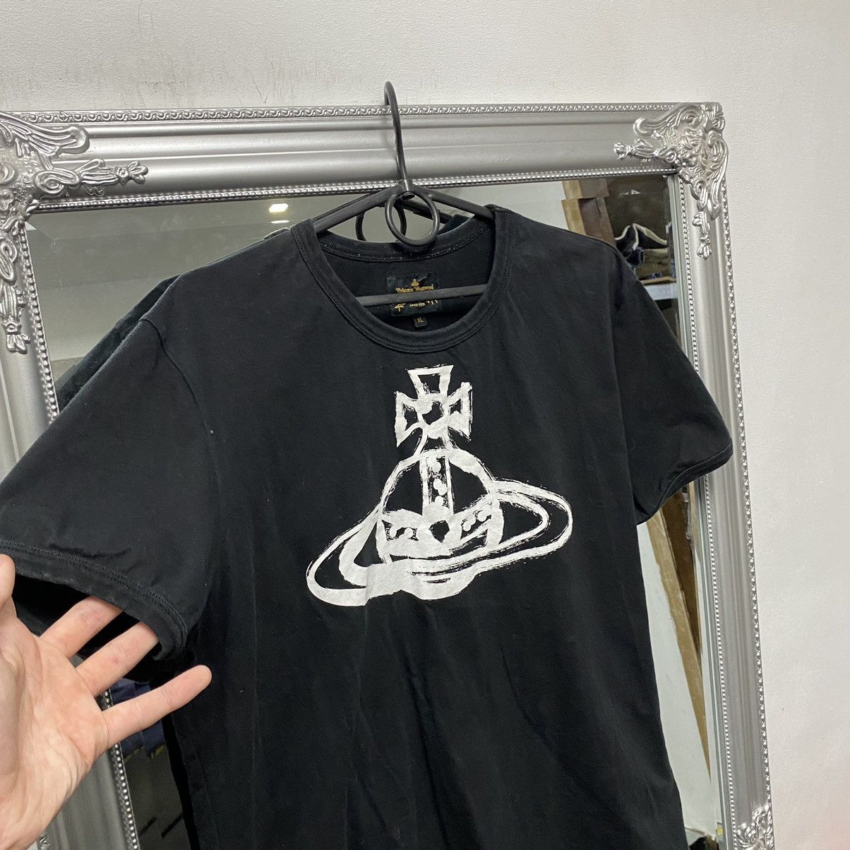 Vivienne Westwood Vivienne Westwood T-Shirt Big Logo Anglomania Size US XL / EU 56 / 4 - 4 Thumbnail