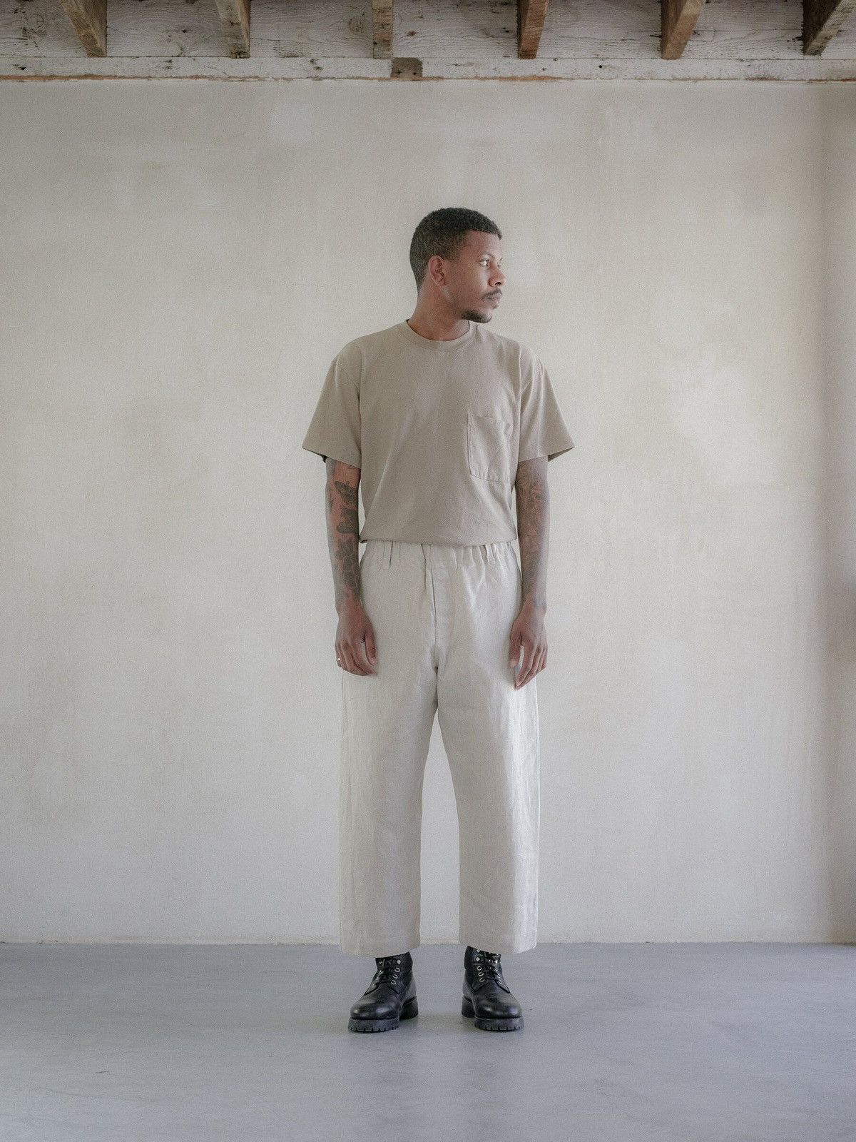 Evan Kinori Elastic Pant – Tumbled Hemp Canvas Size US 32 / EU 48 - 4 Thumbnail