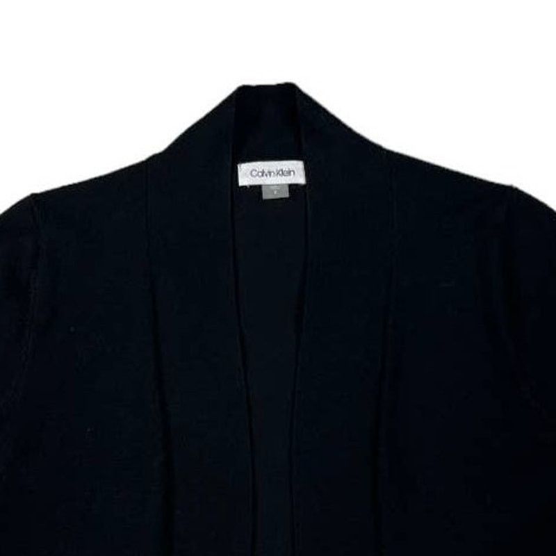 Calvin Klein Calvin Klein Black Cardigan Sweater | Size S Size S / US 4 / IT 40 - 3 Thumbnail