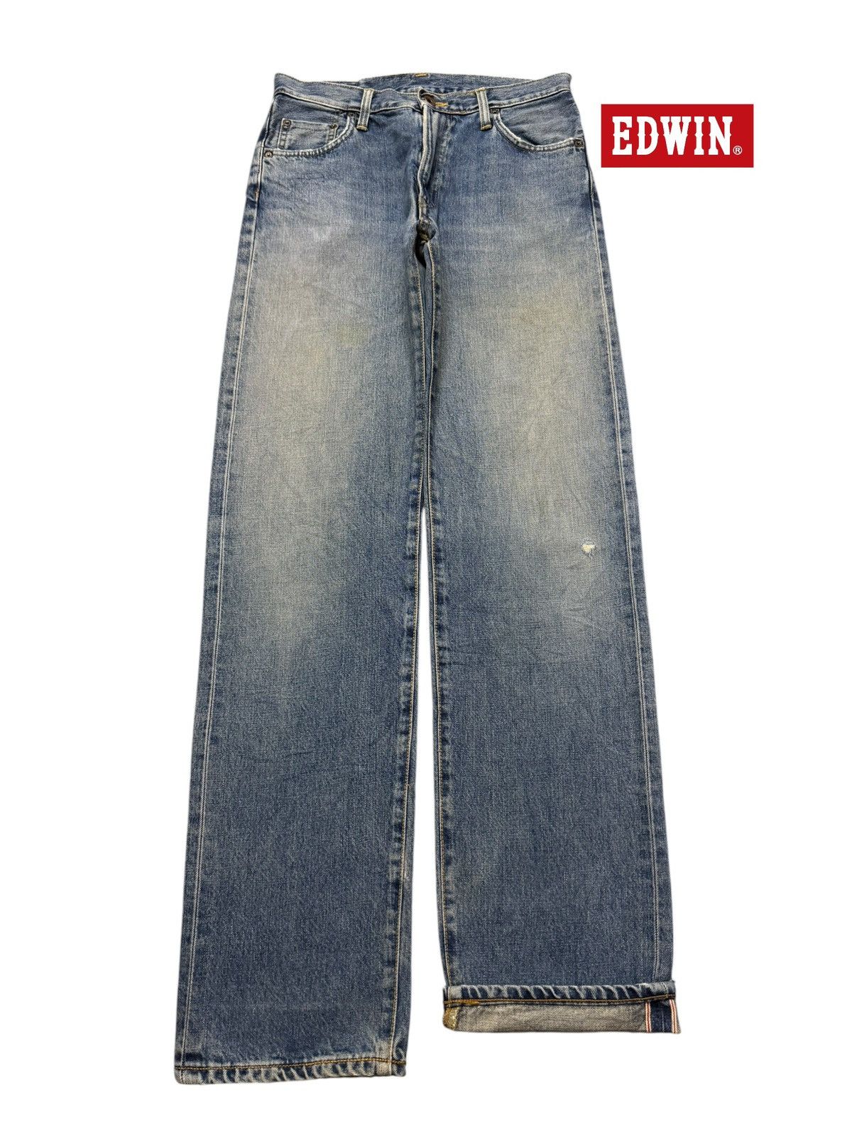 Edwin Vintage 90s Edwin 505xx Selvedge Blue Faded Regular Straight Size US 30 / EU 46 - 1 Thumbnail