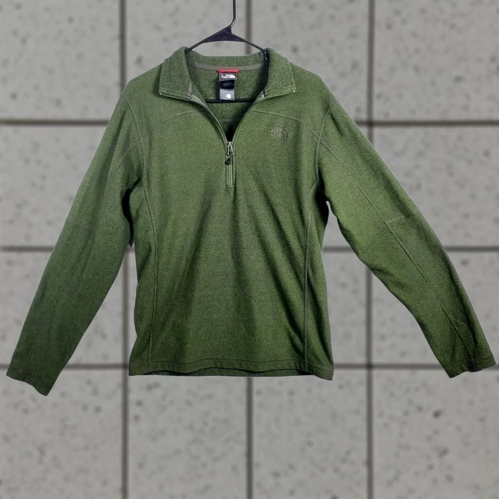The North Face VINTAGE? No. The North Face Quarter Zip Fleece Mens Small Green Lightweight Pullover Size US S / EU 44-46 / 1 - 1 Thumbnail