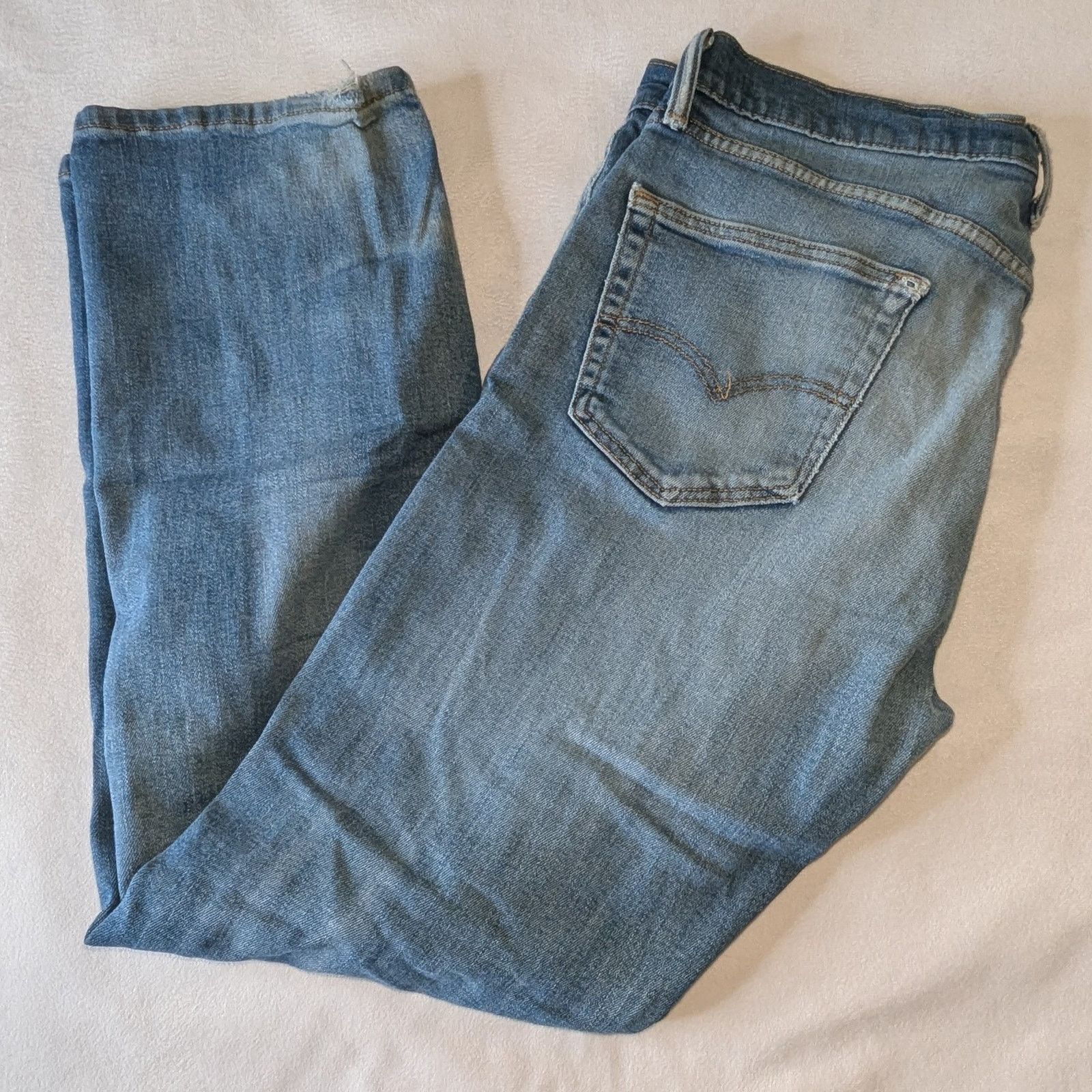 Levi's Levi's 505 Regular Fit Men's Denim Jeans for Men 38 x 32 Size US 38 / EU 54 - 2 Thumbnail
