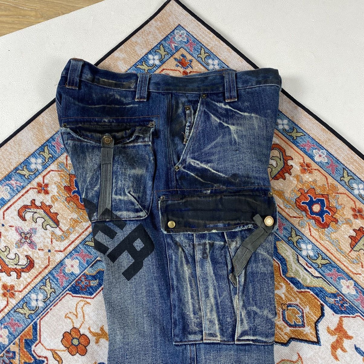 Japanese Brand Vtg Us Boarder Distressed Cargo Jeans Pants Size US 33 - 11 Thumbnail