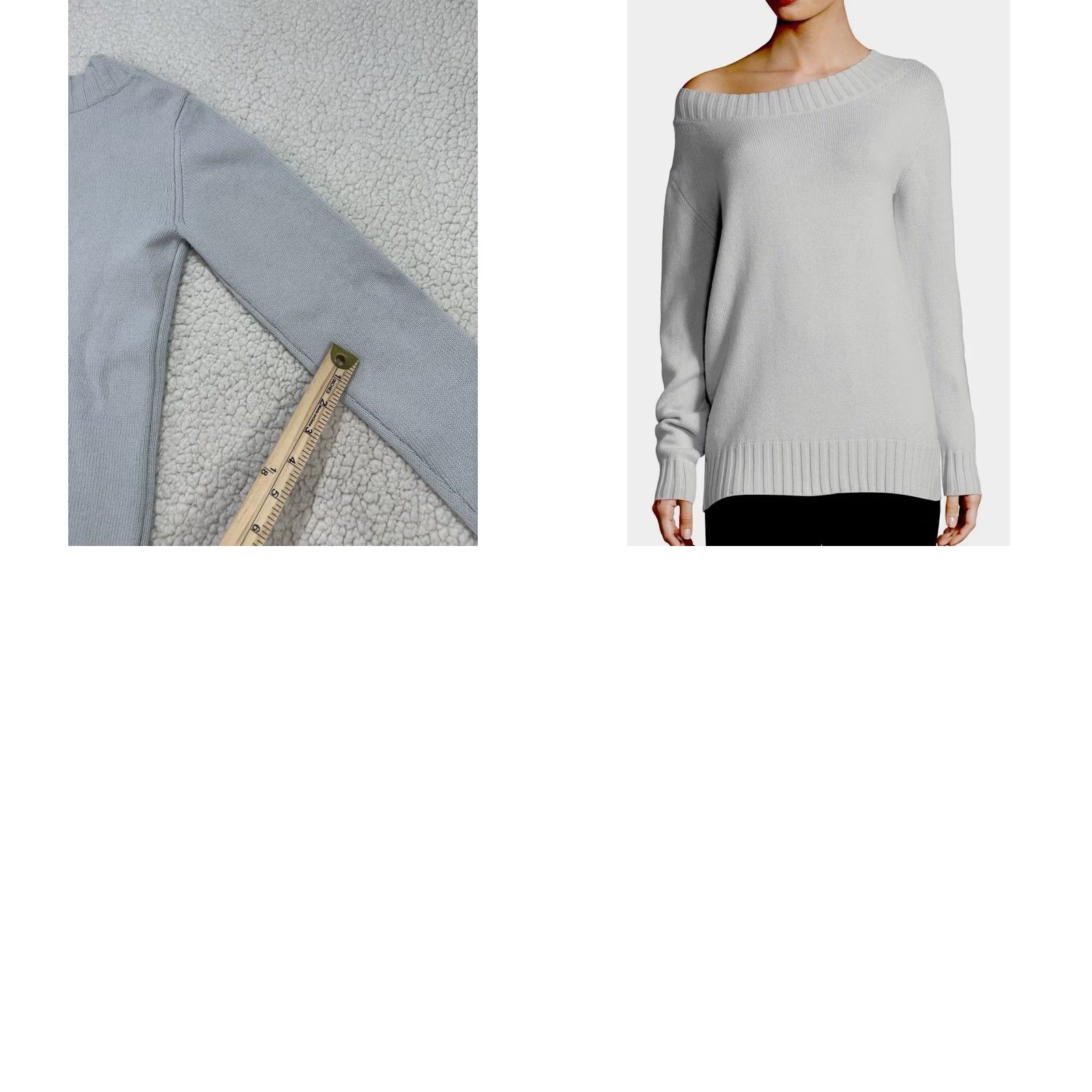 Vince Vince Womens XS Sweater Pullover Boat Neck Long Sleeve Cashmere Wool Light Blue Seafoam Size XS / US 0-2 / IT 36-38 - 8 Thumbnail