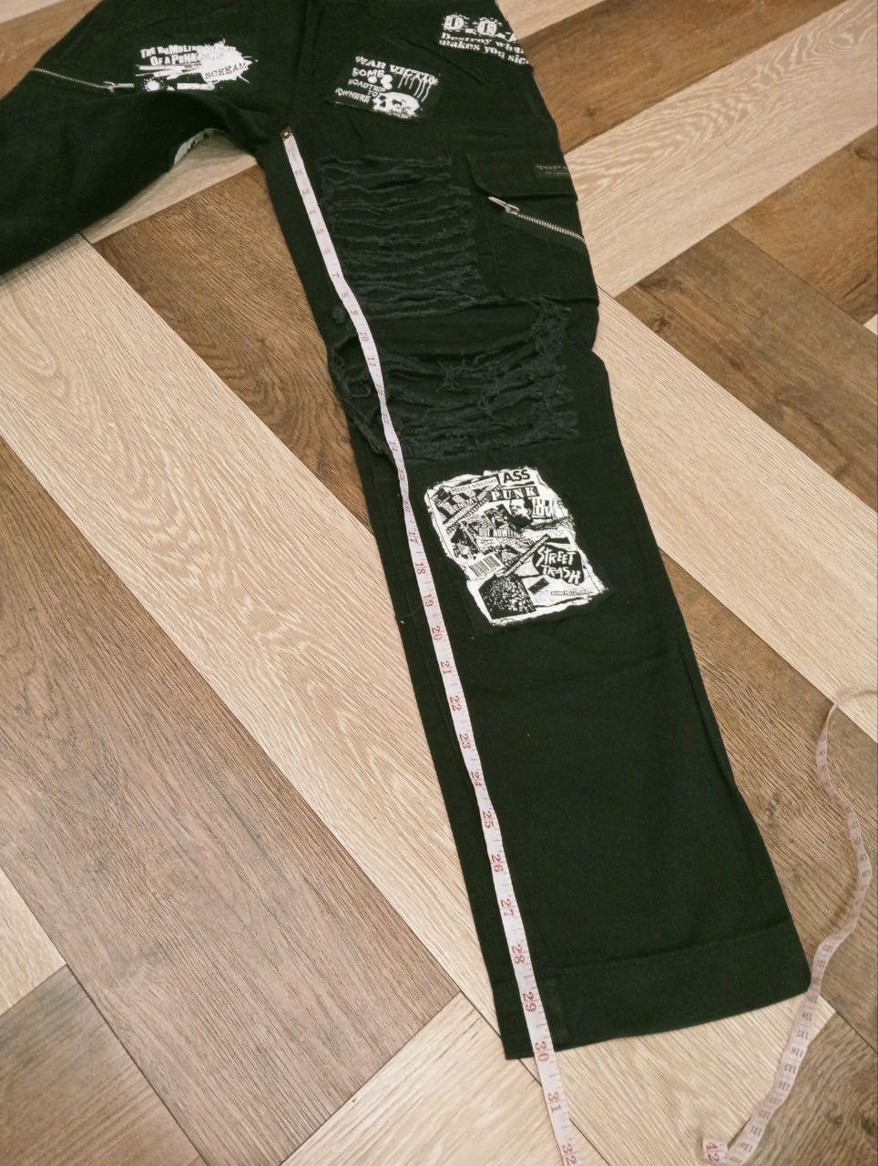 Seditionaries SEX POT REVENGE JAPAN BY THE ROADSIDE PUNK PANTS Size US 30 / EU 46 - 16 Thumbnail