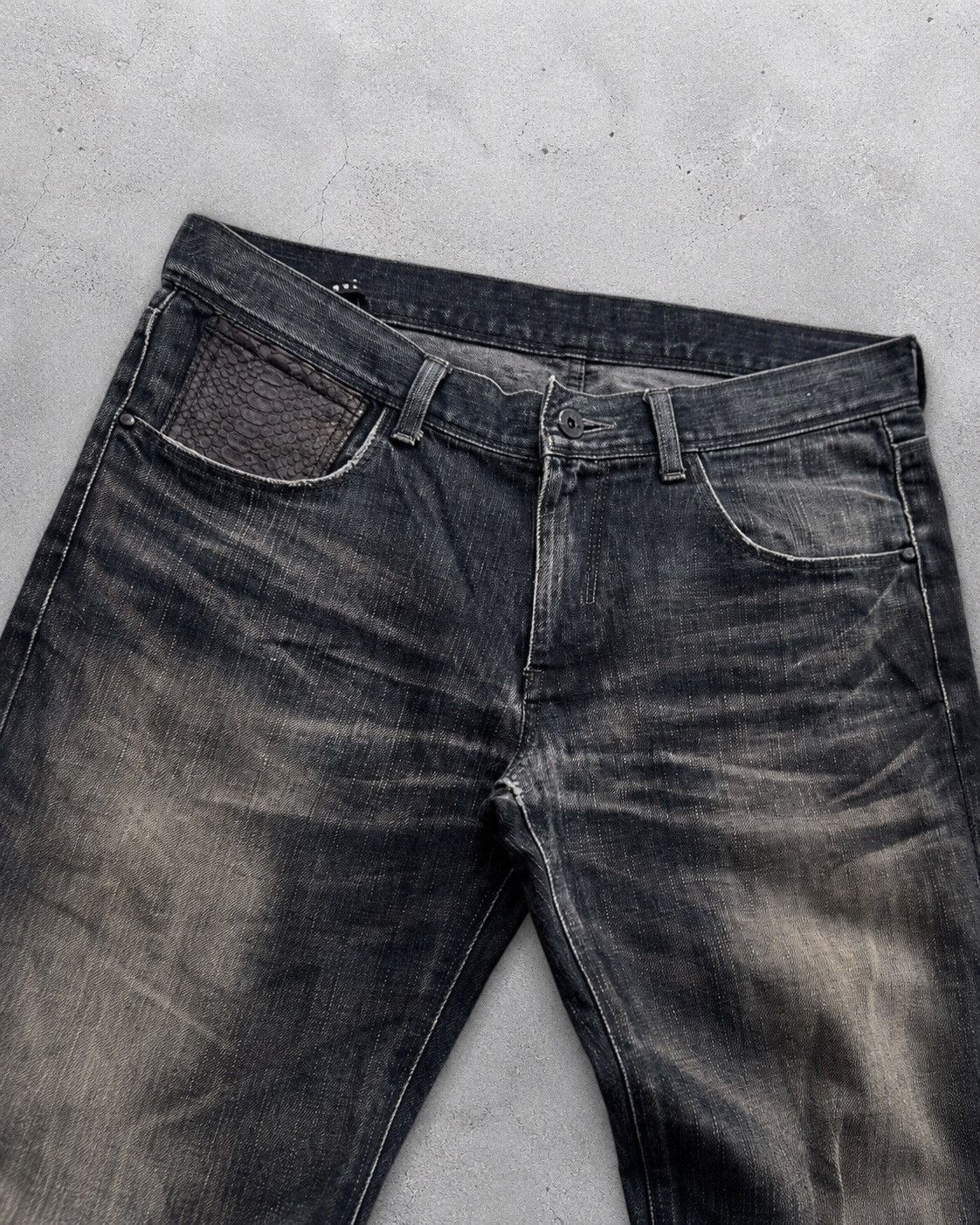 Japanese Brand BLACK BARRET lace up flare jeans Size US 30 / EU 46 - 3 Thumbnail