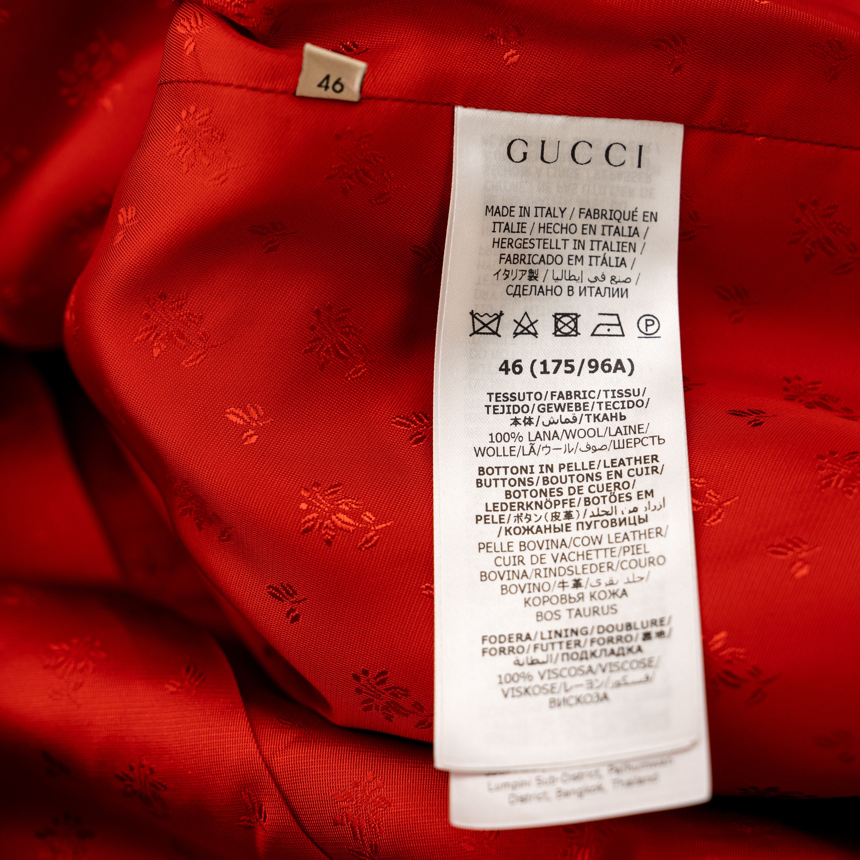 Gucci 46 XL - Gucci Gingham Wool Jacket Check Black White Size L / US 10 / IT 46 - 10 Thumbnail