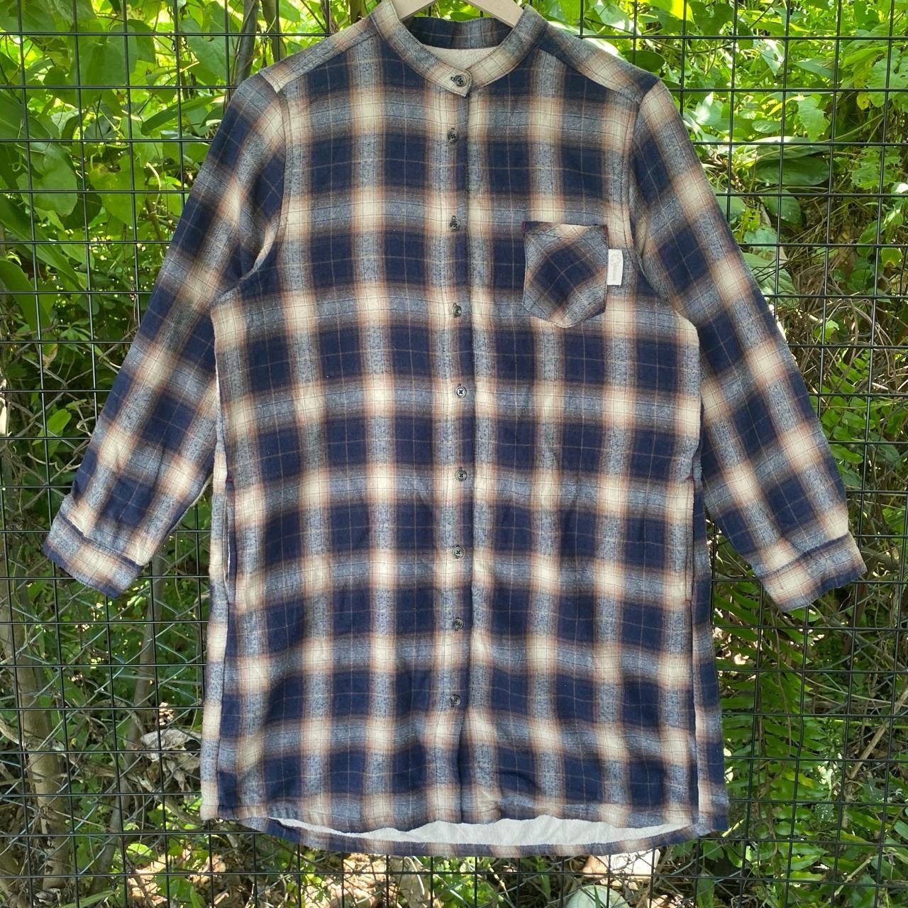 Flannel × Japanese Brand × Vintage Vintage Logos Shadow Plaid Flanel Jacket Size L / US 10 / IT 46 - 2 Thumbnail