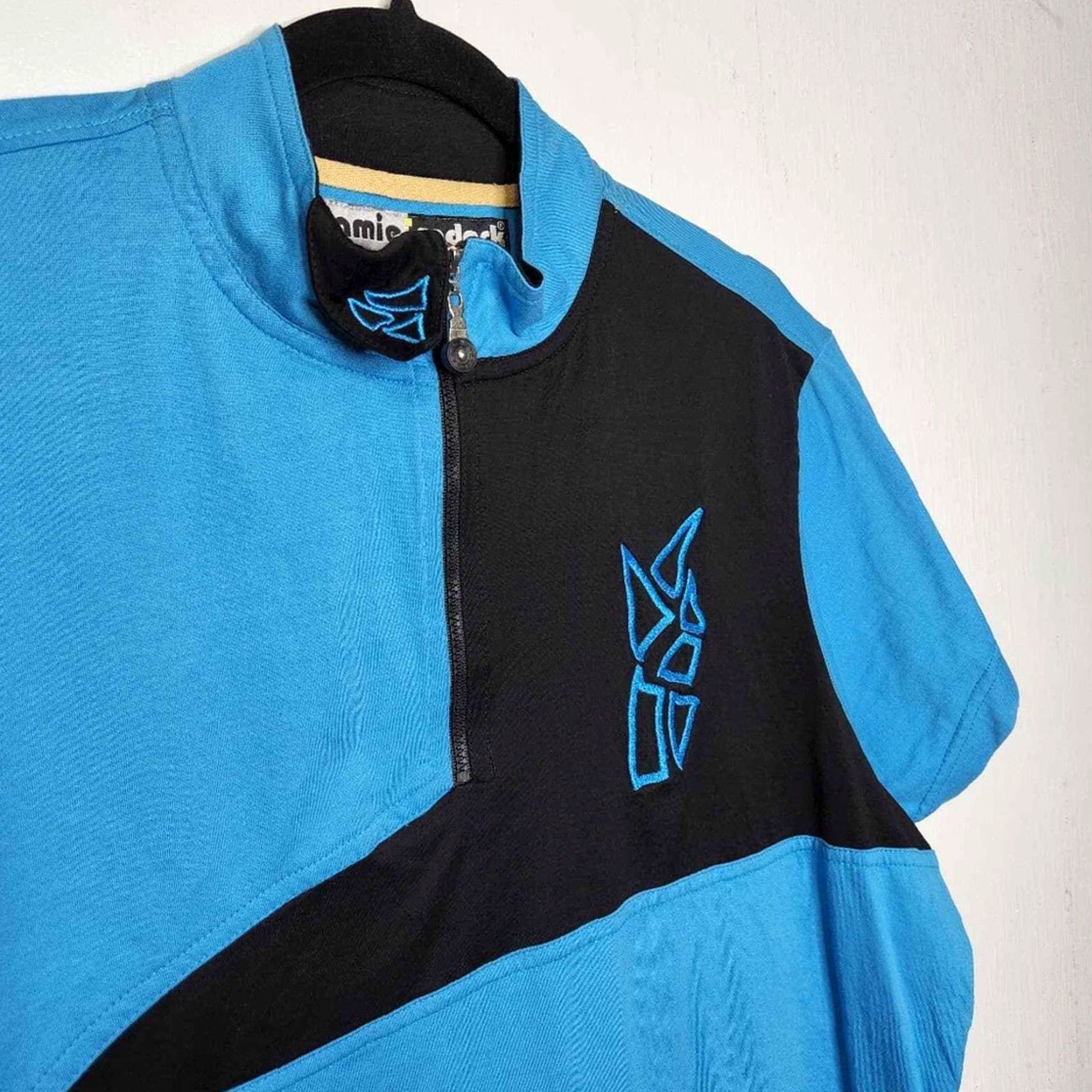 Vintage Jamie Sadock XL Blue Black Golf Shirt Preppy Zip Front Top Womens Golfing Style Shirt Size XL / US 12-14 / IT 48-50 - 5 Thumbnail