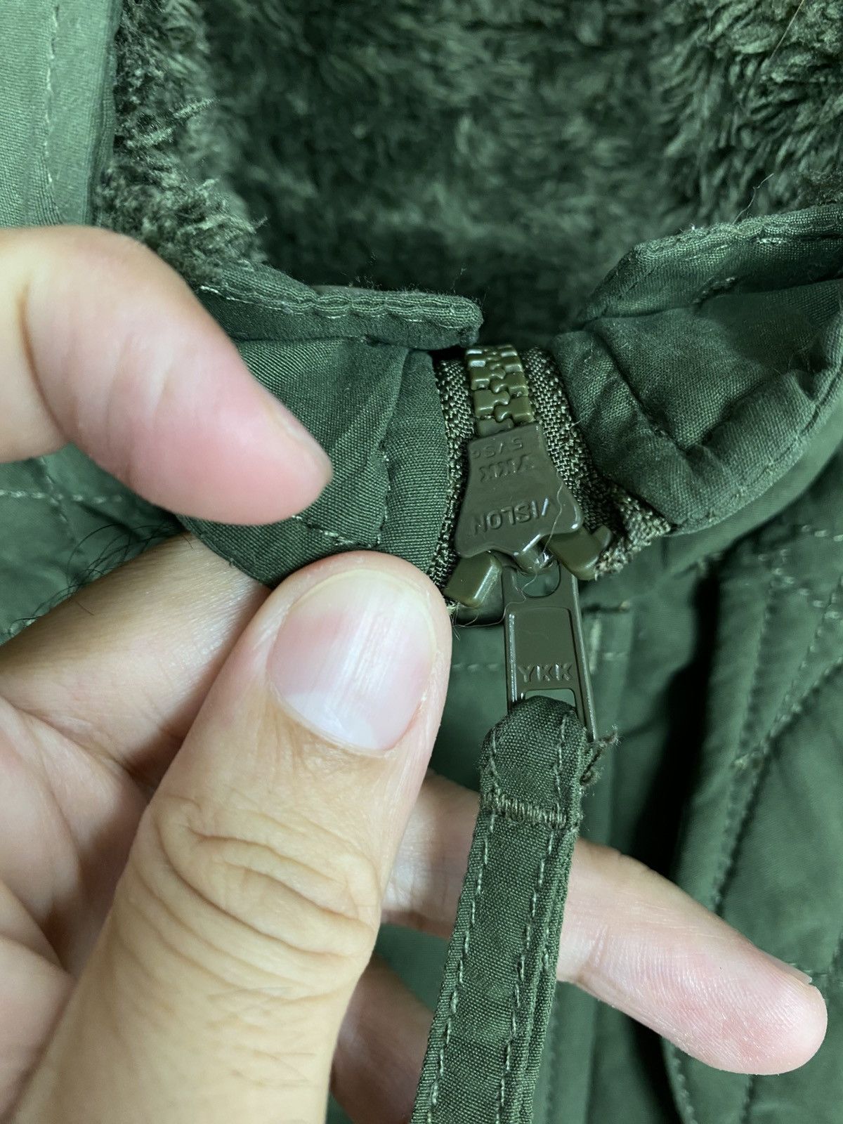 Japanese Brand Rare‼️ Sly Military Olive Green Fur Hooded Parka Size XS / US 0-2 / IT 36-38 - 6 Thumbnail