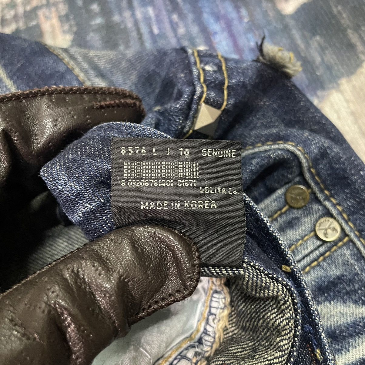 Hysteric Glamour 🇯🇵 LOLITA concert club catclaws distressed flare exotic denim Size 31" - 15 Thumbnail