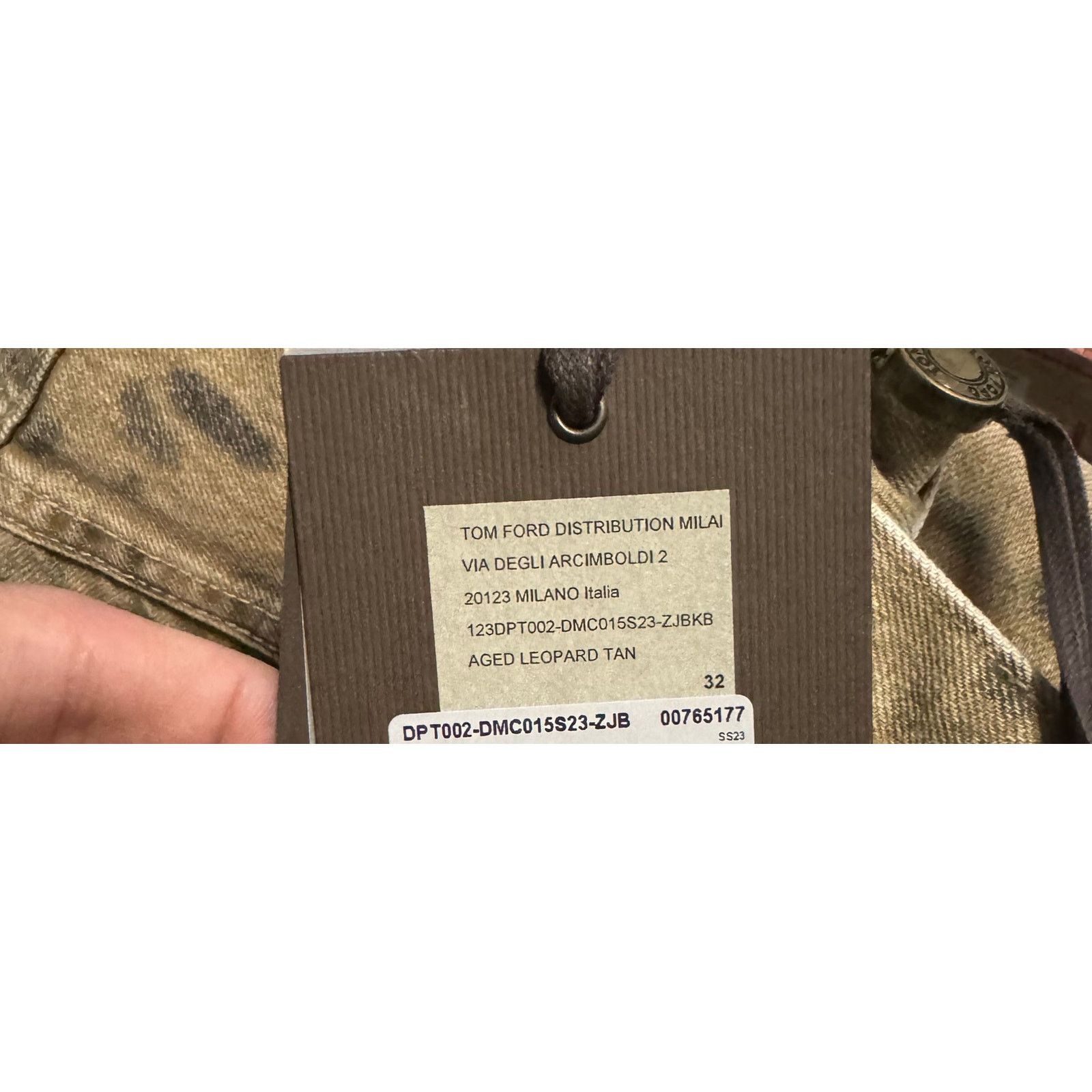 Tom Ford o1rshd1 Denim Pant in Aged Leopard Size US 32 / EU 48 - 22 Thumbnail