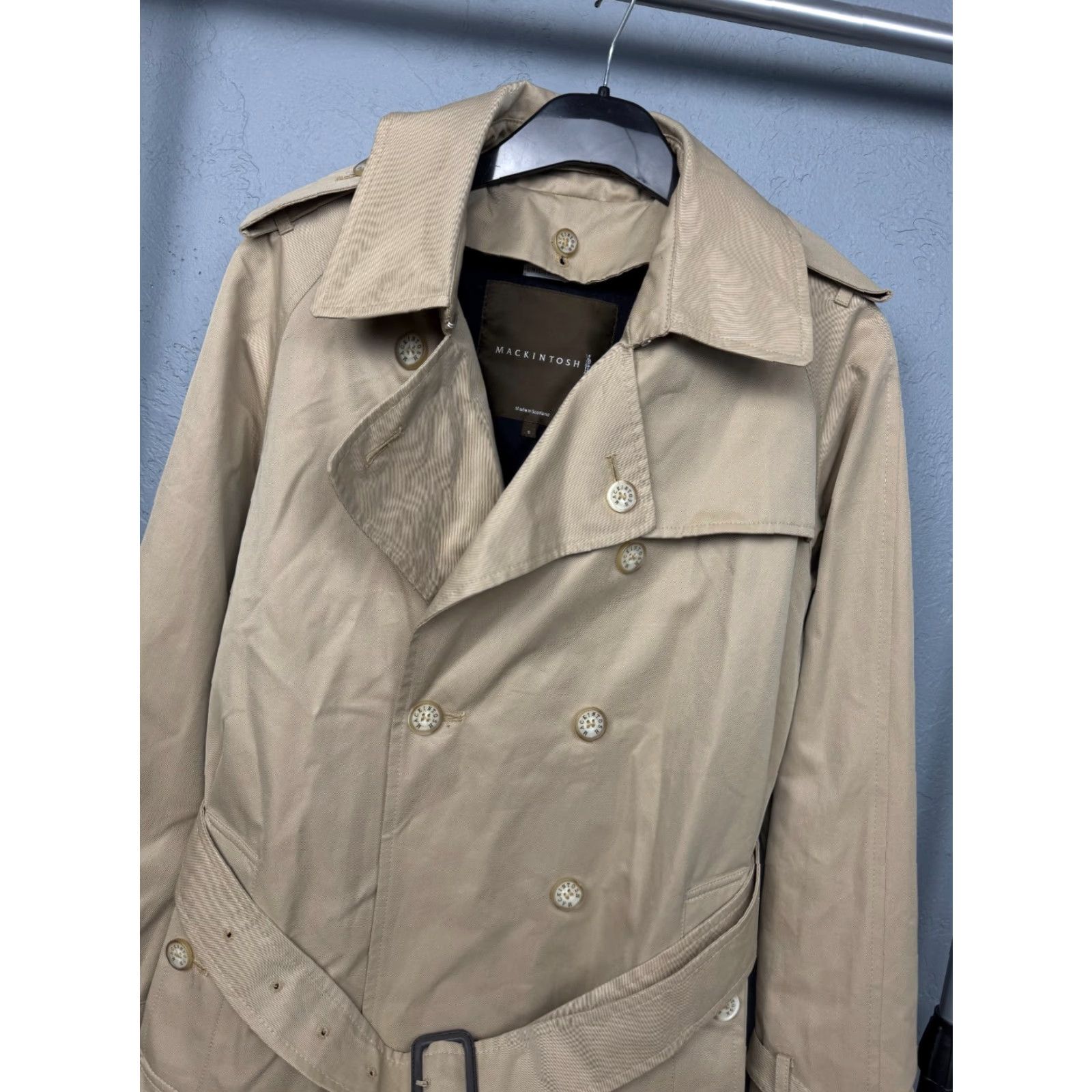 Mackintosh Mackintosh Trench Coat Jacket Womens with removable lining S Beige Popular UK Brand 90s Event style: Trench Coat Womens Medium? Size S / US 4 / IT 40 - 4 Thumbnail