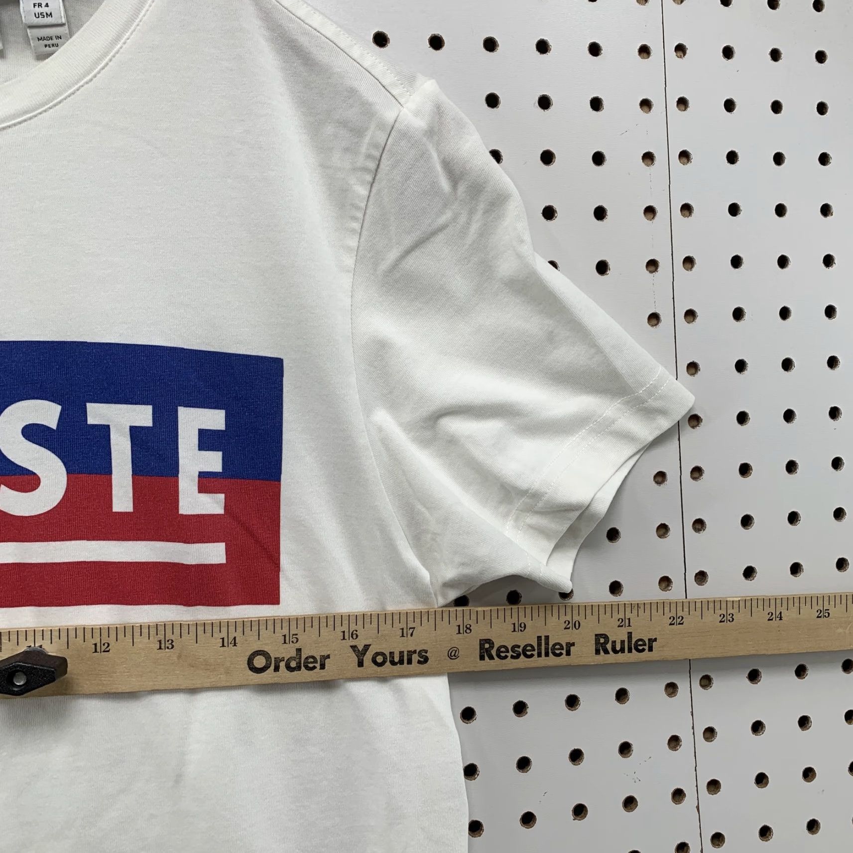 Lacoste LACOSTE Mens White Graphic Print Short Sleeve T-Shirt Size Medium Alligator Logo Size US M / EU 48-50 / 2 - 5 Thumbnail