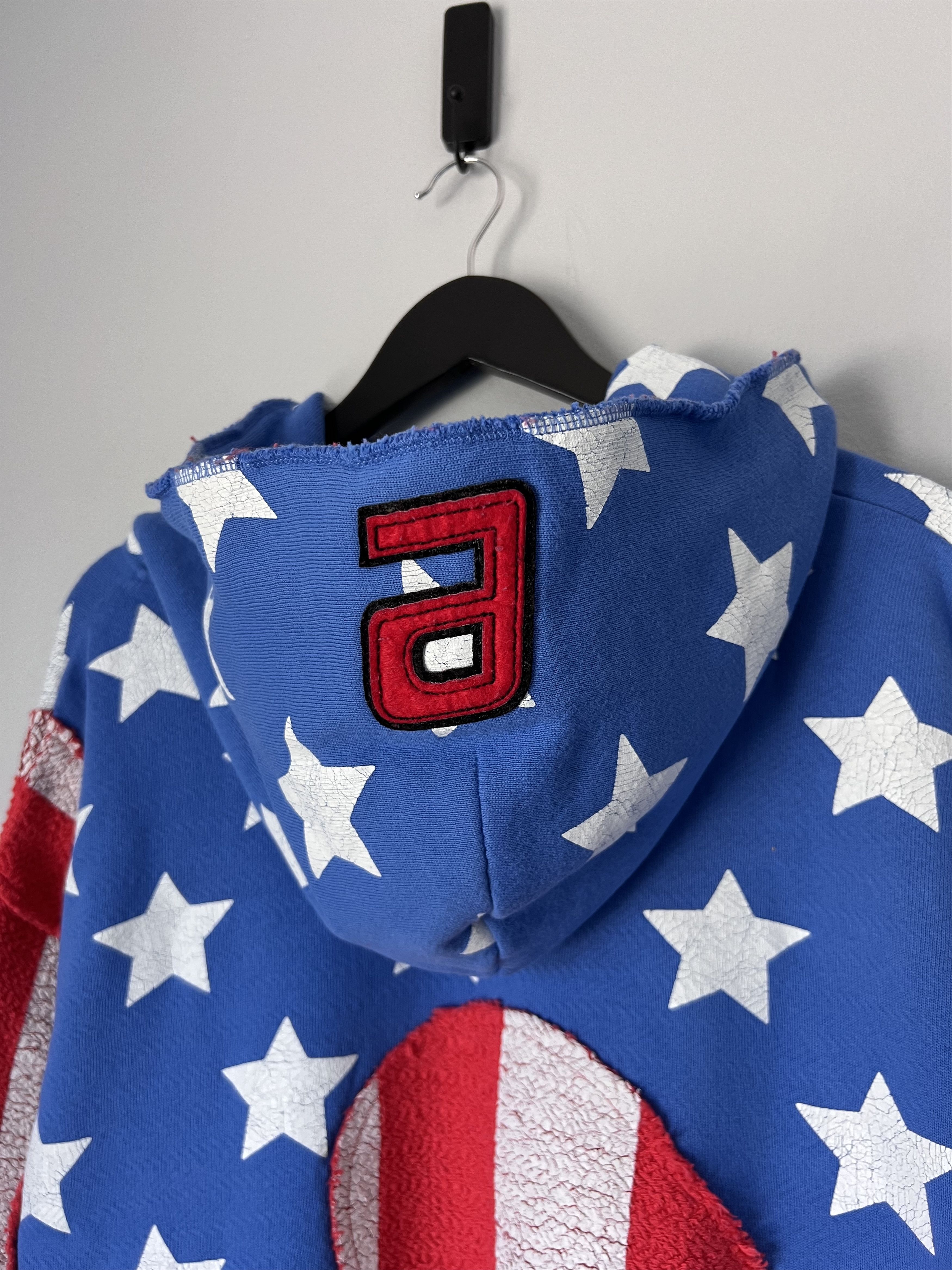 ERL ERL Distressed Stars and Stripes Swirl Hoodie Size US M / EU 48-50 / 2 - 6 Thumbnail