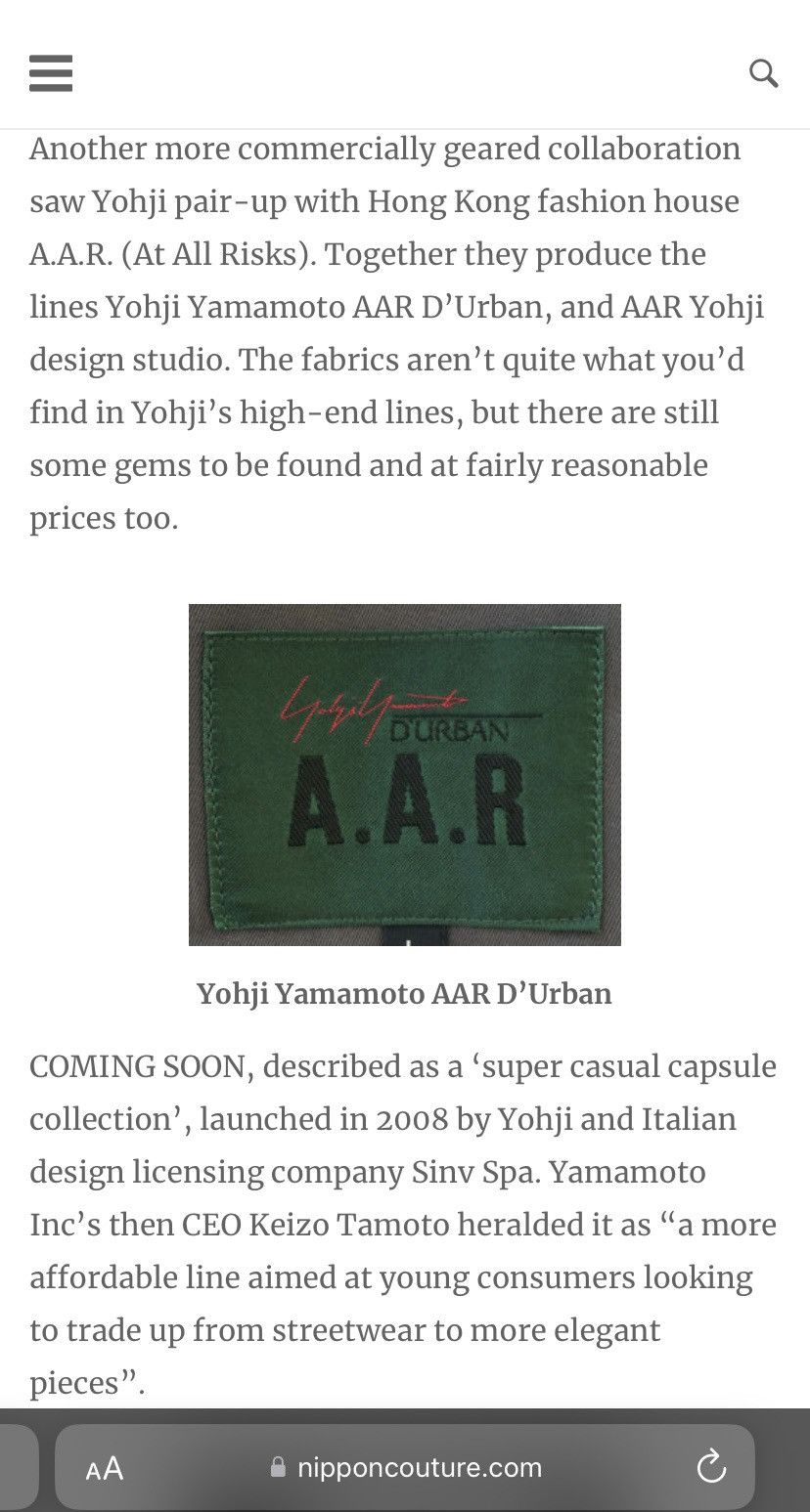 Yohji Yamamoto Vintage A.A.R yohji yamamoto d’urban plaid button up shirt Size US L / EU 52-54 / 3 - 7 Thumbnail
