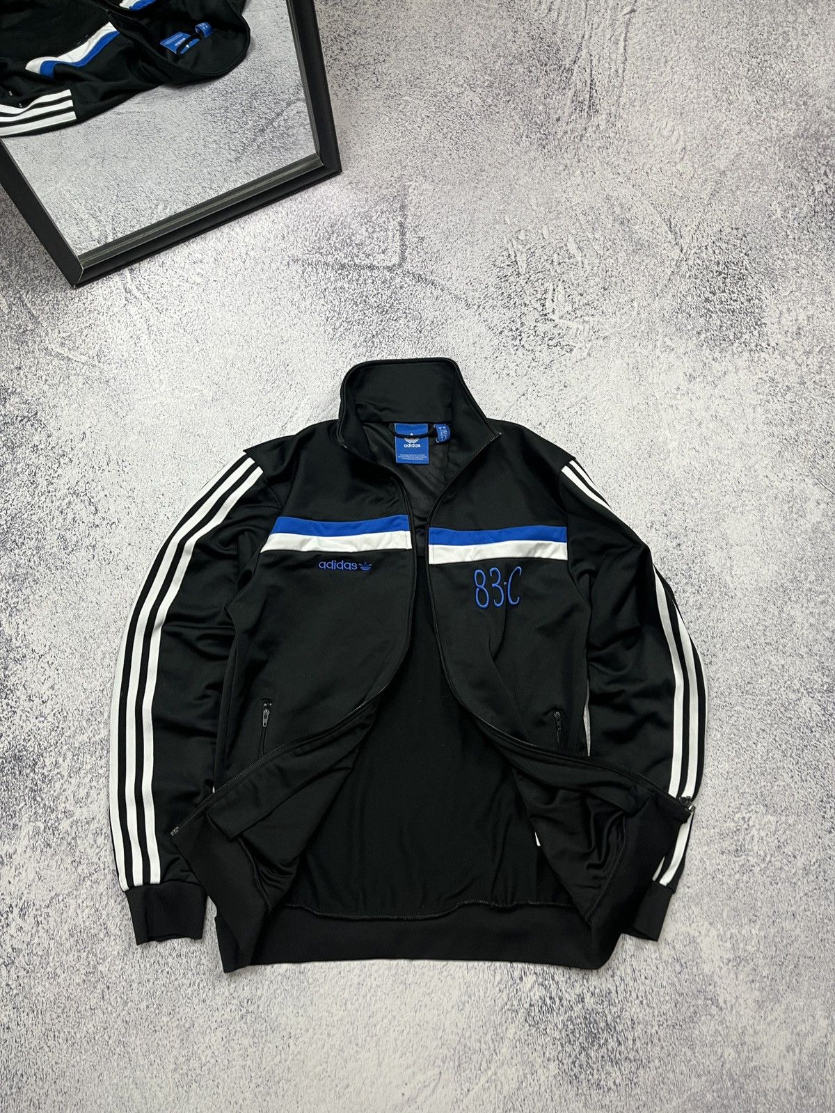 Adidas Adidas 83-C Striped Track Jacket Casual Rare Y2k Hype Japan Size S / US 4 / IT 40 - 8 Thumbnail