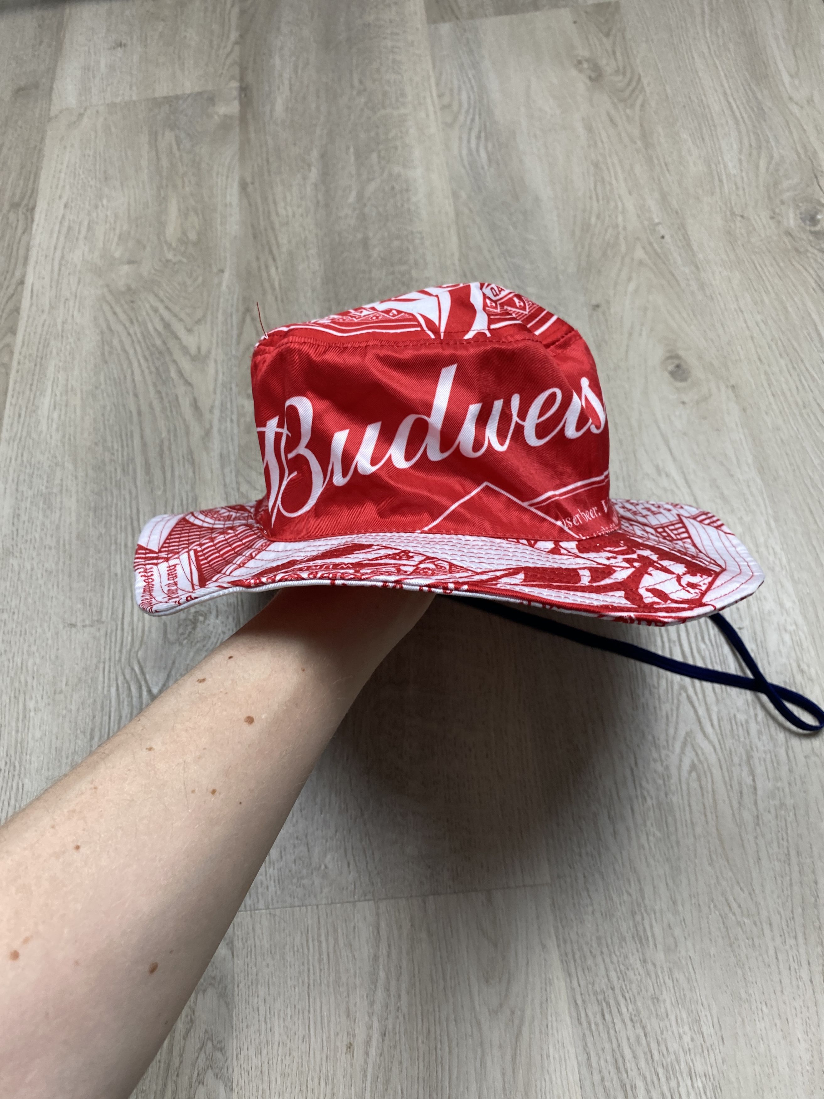 Budweiser Budweiser Vintage Mens Bucket Cap Hat Size ONE SIZE - 3 Thumbnail