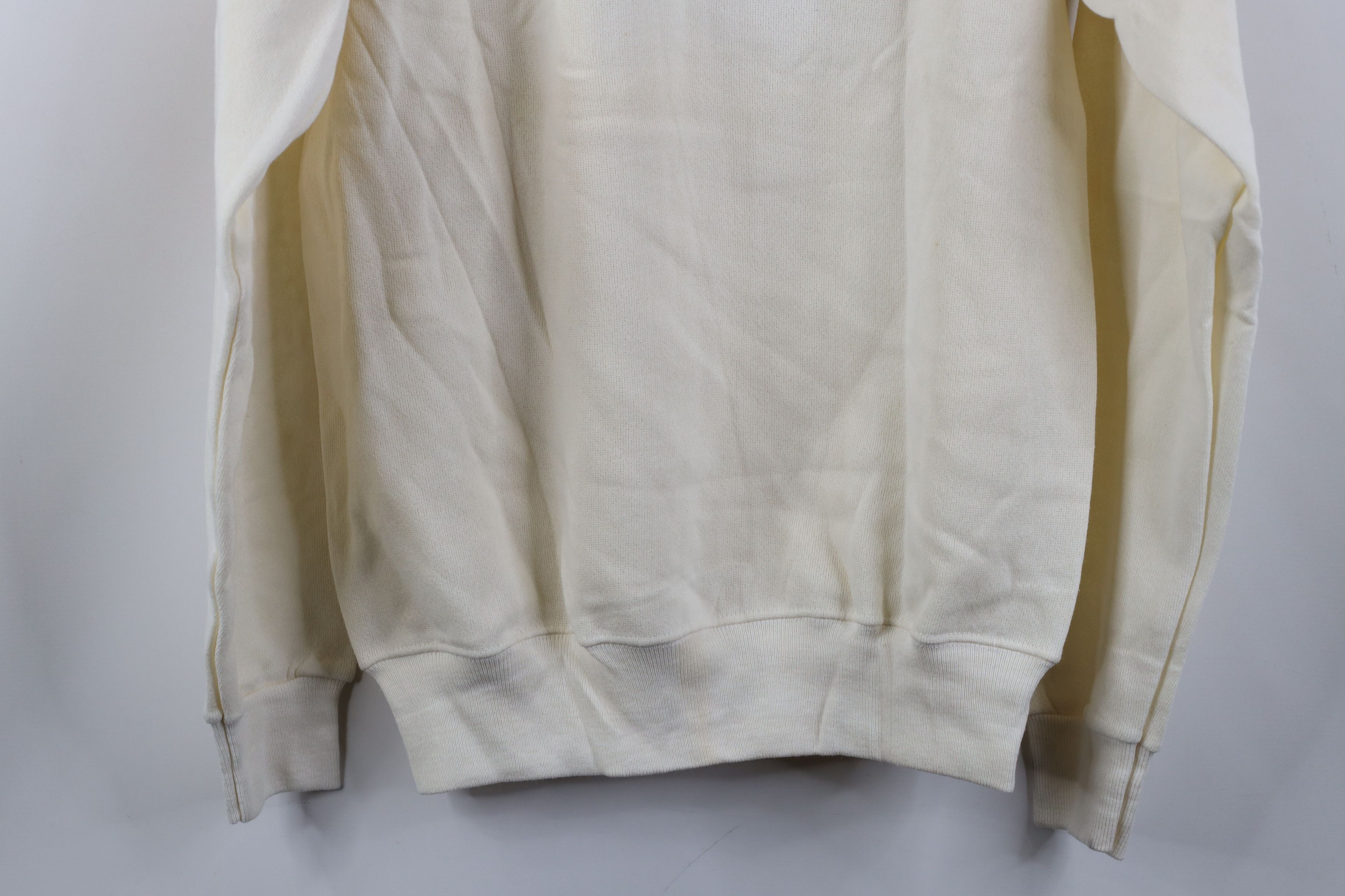 Hanes Vintage 80s Hanes Raglan Crewneck Sweatshirt Cream USA Size M / US 6-8 / IT 42-44 - 15 Thumbnail