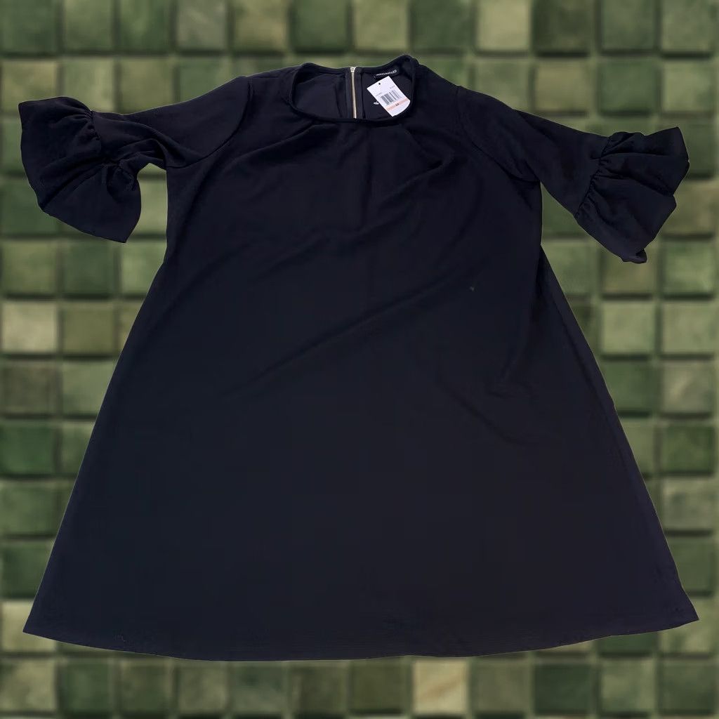 Vintage Nina Leonard Dress 2X Black Zipper Back Cocktail Party Dress NWT-12282 Size XXL / US 16-18 / IT 52-54 - 1 Thumbnail