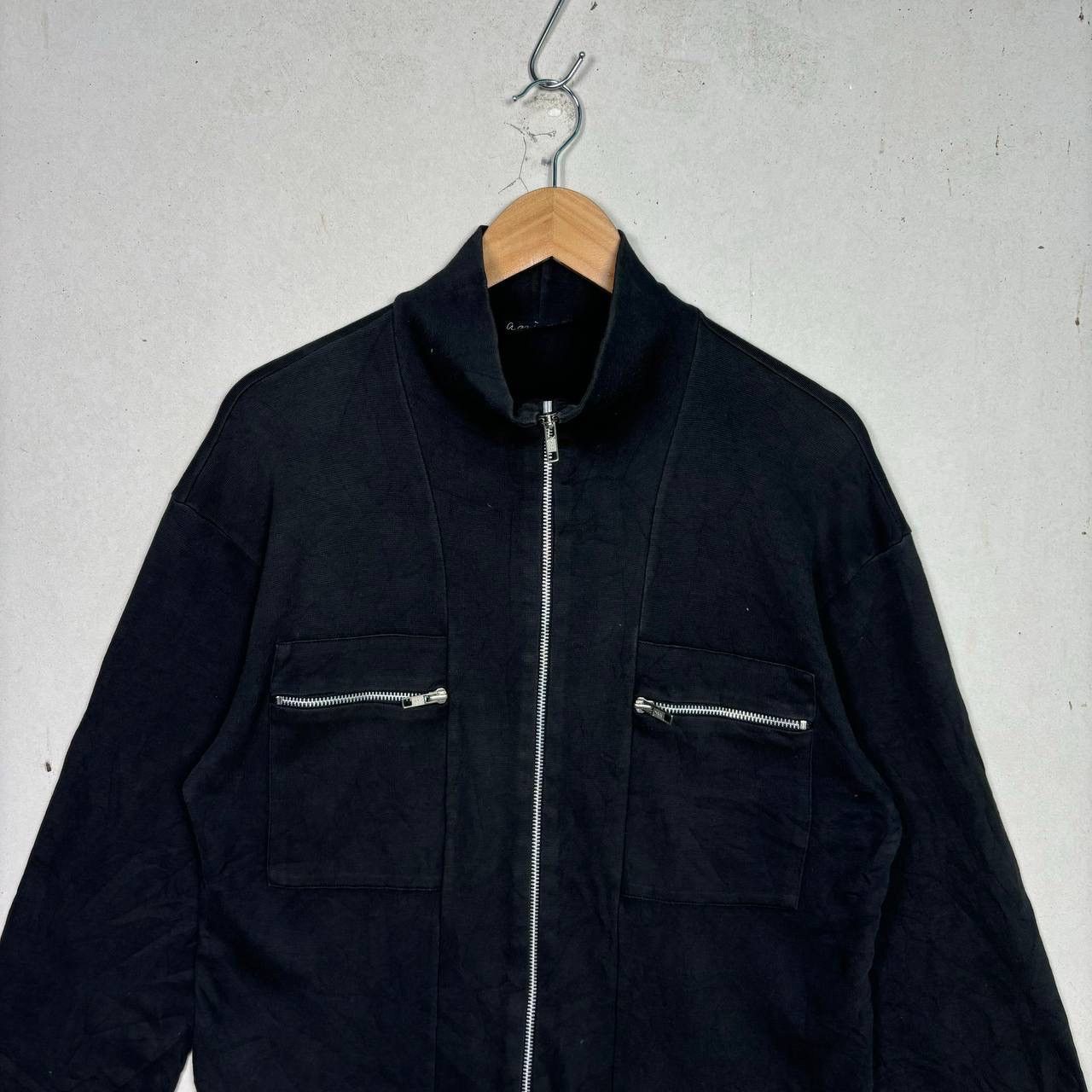 agnes b. Agnes B. Homme Paris Vintage Zip Sweatshirt Jacket Black M Size US M / EU 48-50 / 2 - 3 Thumbnail