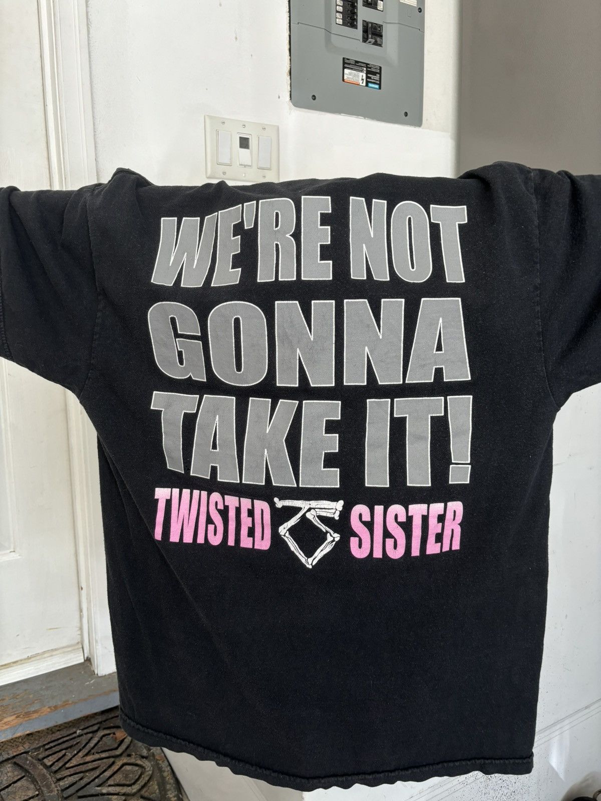 Band Tees × Vintage Crazy Twisted Sister 80s Grunge Rock Faded Two Side Tee Size US L / EU 52-54 / 3 - 4 Thumbnail