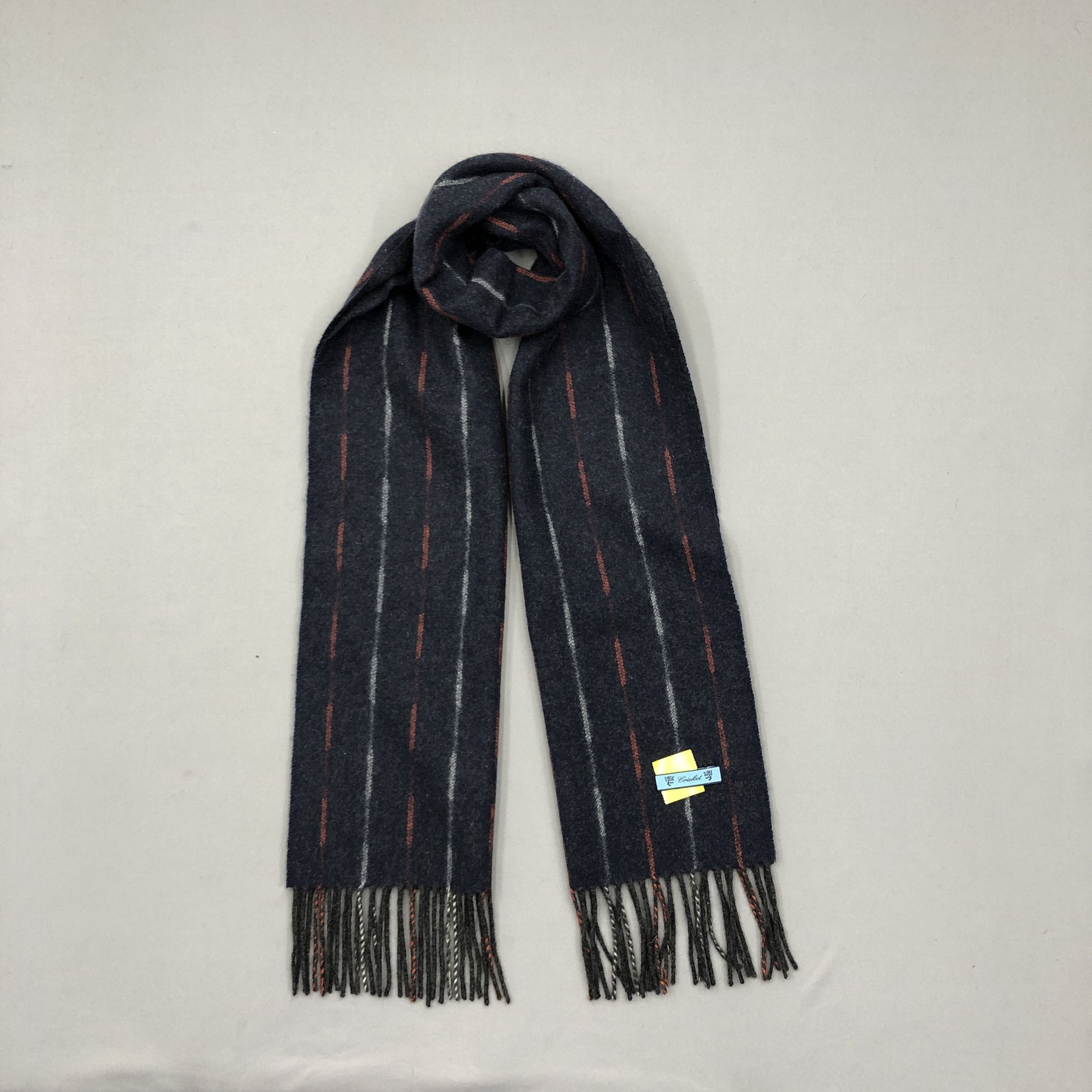 Vintage Vintage Cricket Scarf Muffler Wool Fringe Scarves Size ONE SIZE - 1 Thumbnail