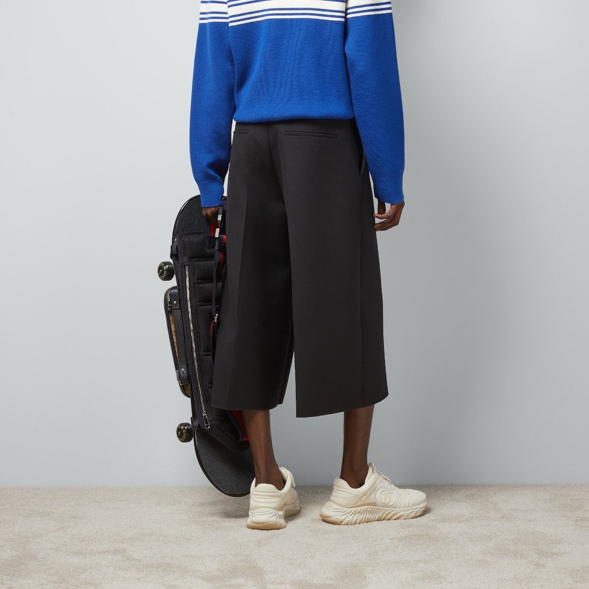 Gucci o1mt1gz0225 Wool Silk Cropped Pant in Black Size US 30 / EU 46 - 5 Thumbnail