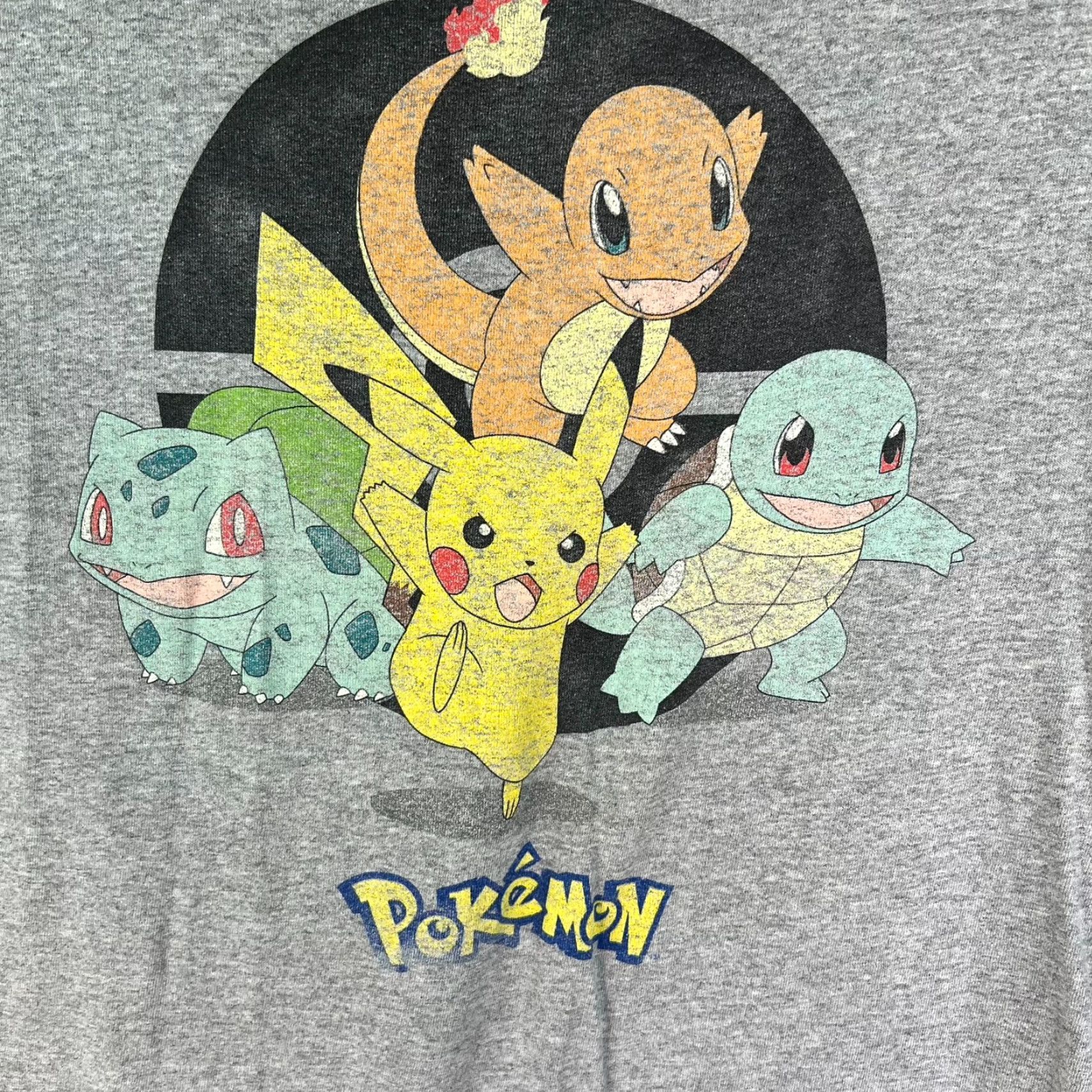 Nintendo VINTAGE Nintendo Pokémon Mens Size L Gray Graphic T Shirt Pikachu - Logo Sportswear, Shirt, Men, L, Gray, 100% Cotton, Short Sleeve Size US L / EU 52-54 / 3 - 2 Thumbnail