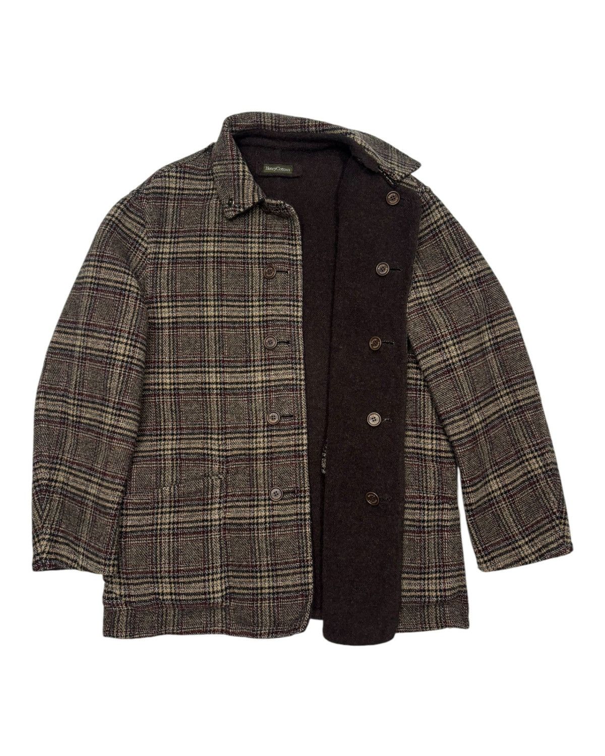 Issey Miyake Henry Cottons 80s Herringbone French Hunting Jacket Size US M / EU 48-50 / 2 - 7 Thumbnail